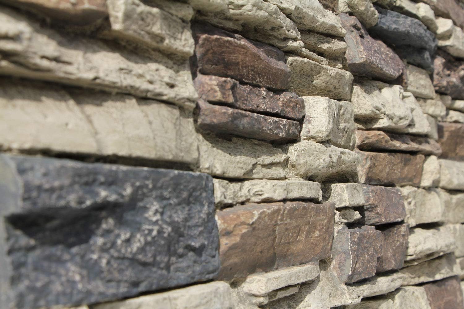 Lightning Ridge 48 in. x 24 in. Class A Fire Rated Faux Stone Siding Panel Finished Nature Spirit