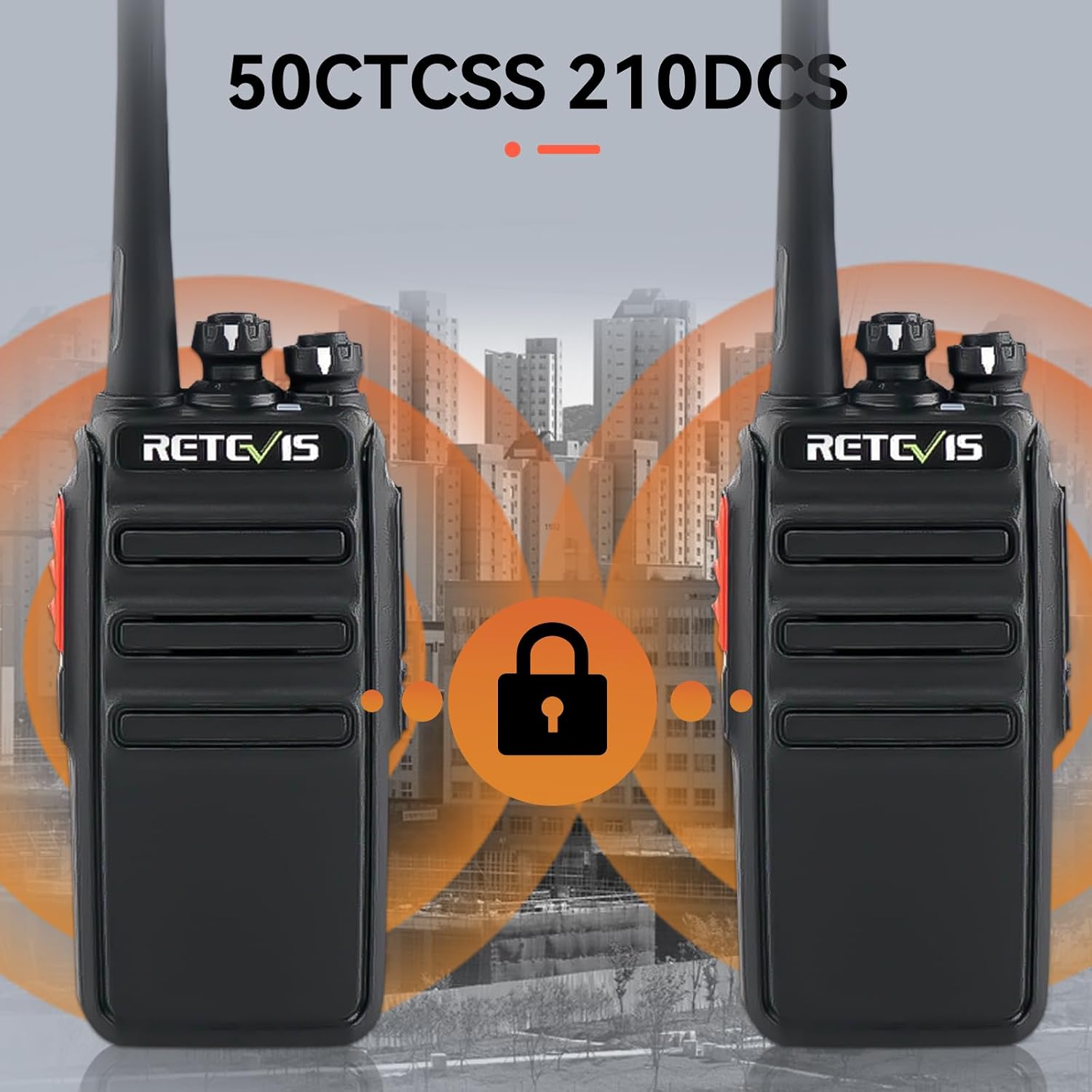 Retevis H777H Walkie Talkies with Earpeice,Portable FRS-Two Way Radio 6Pack | For Schools, Shatterproof Hidden Display, 6-Way Charger, USB-C, Emergency Alarm, Flashlight, with Stretchable Coiled Headset