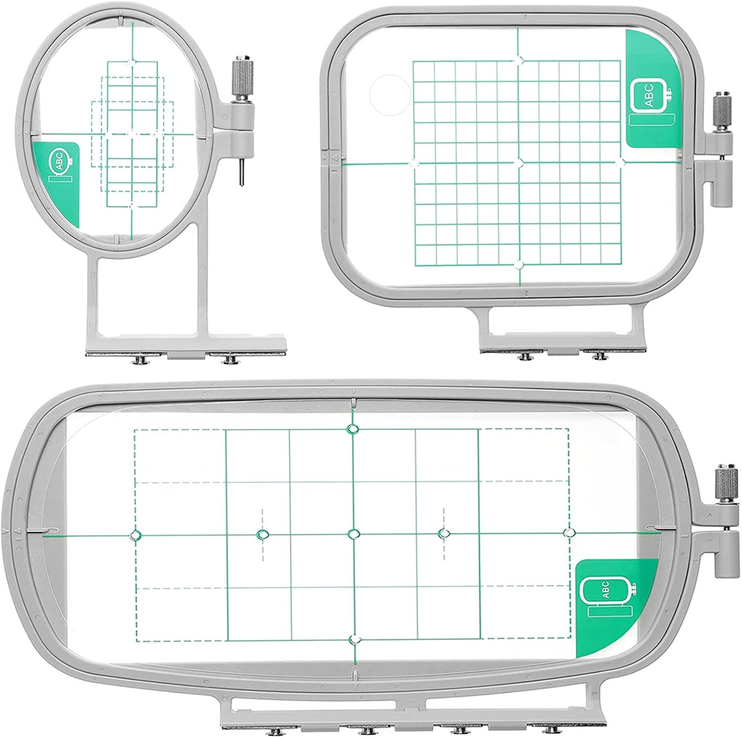 YEQIN Embroidery Hoops 3 in 1 Set (SA431+SA432+SA434) for Brother SE625 SE600 SE425 SE400 PE550D PE540D PE535 PE525 PE500 LB5000 LB7000 LB6800