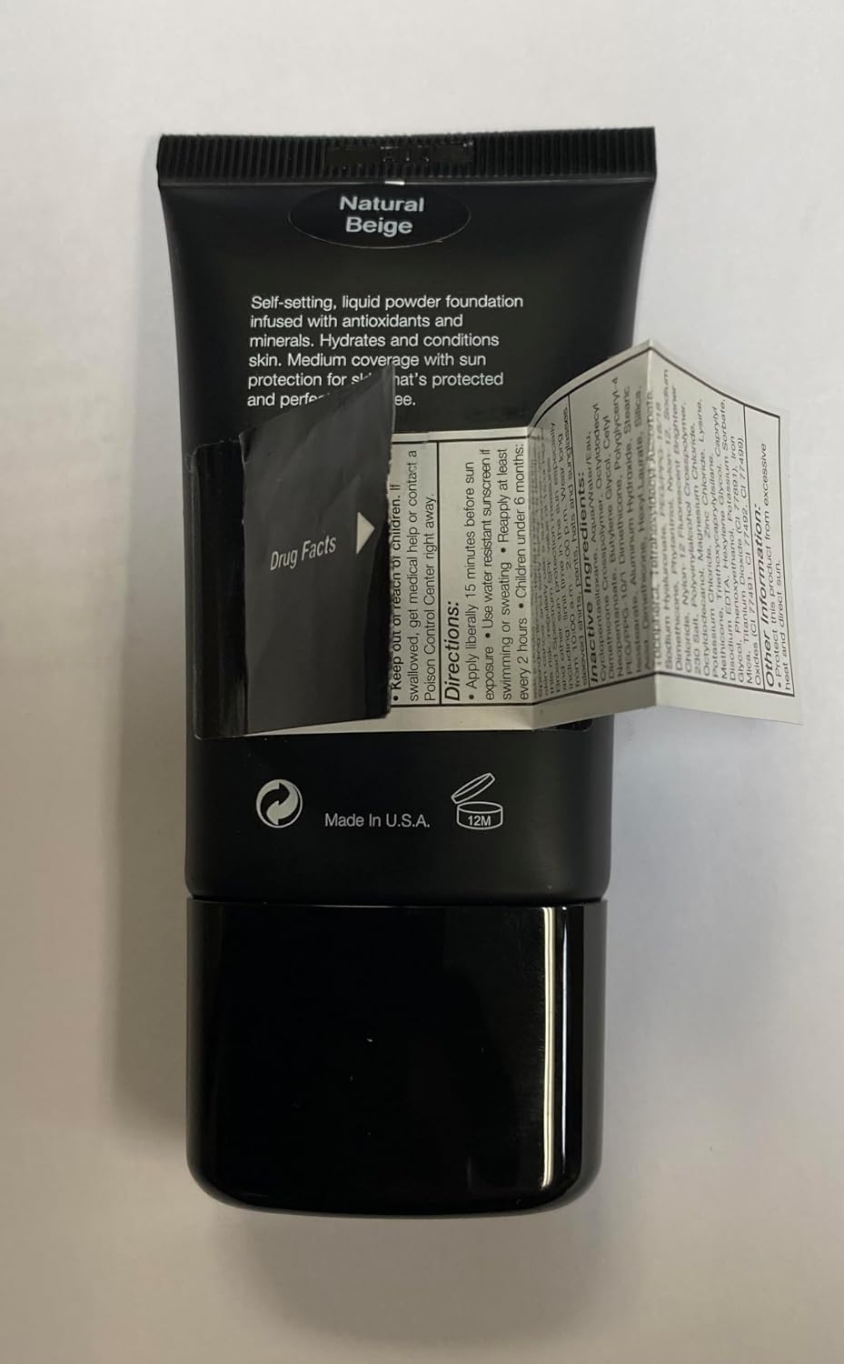 Jolie Mineral Liquid Powder Foundation SPF 15 1 Fl. Oz. Hypoallergenic - For All Skin Types (Cream Beige)