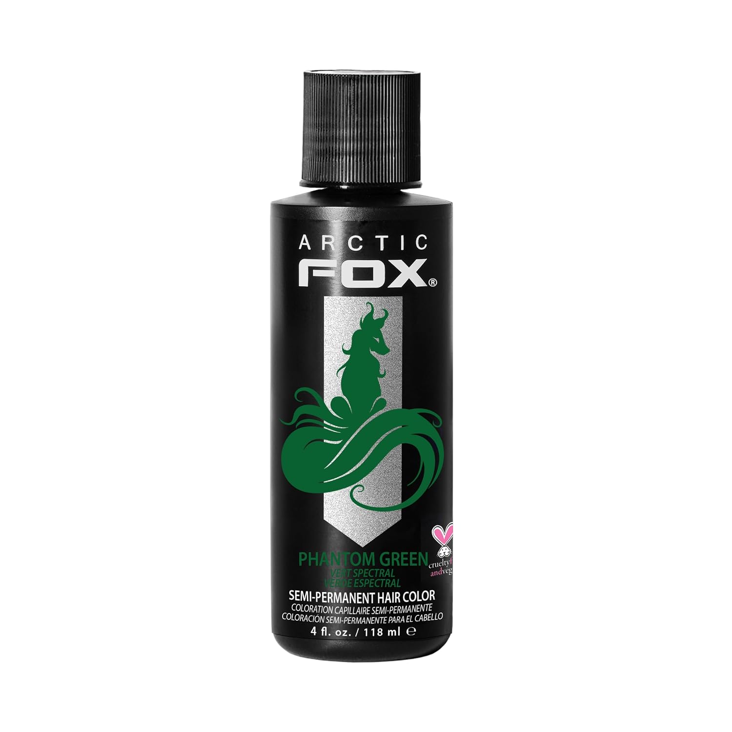 ARCTIC FOX Virgin Pink Semi-Permanent Hair Color - Vegan - 4 fl oz | Vivid and Vibrant, Cruelty Free, Ammonia Free, Peroxide Free, , Cream Formula