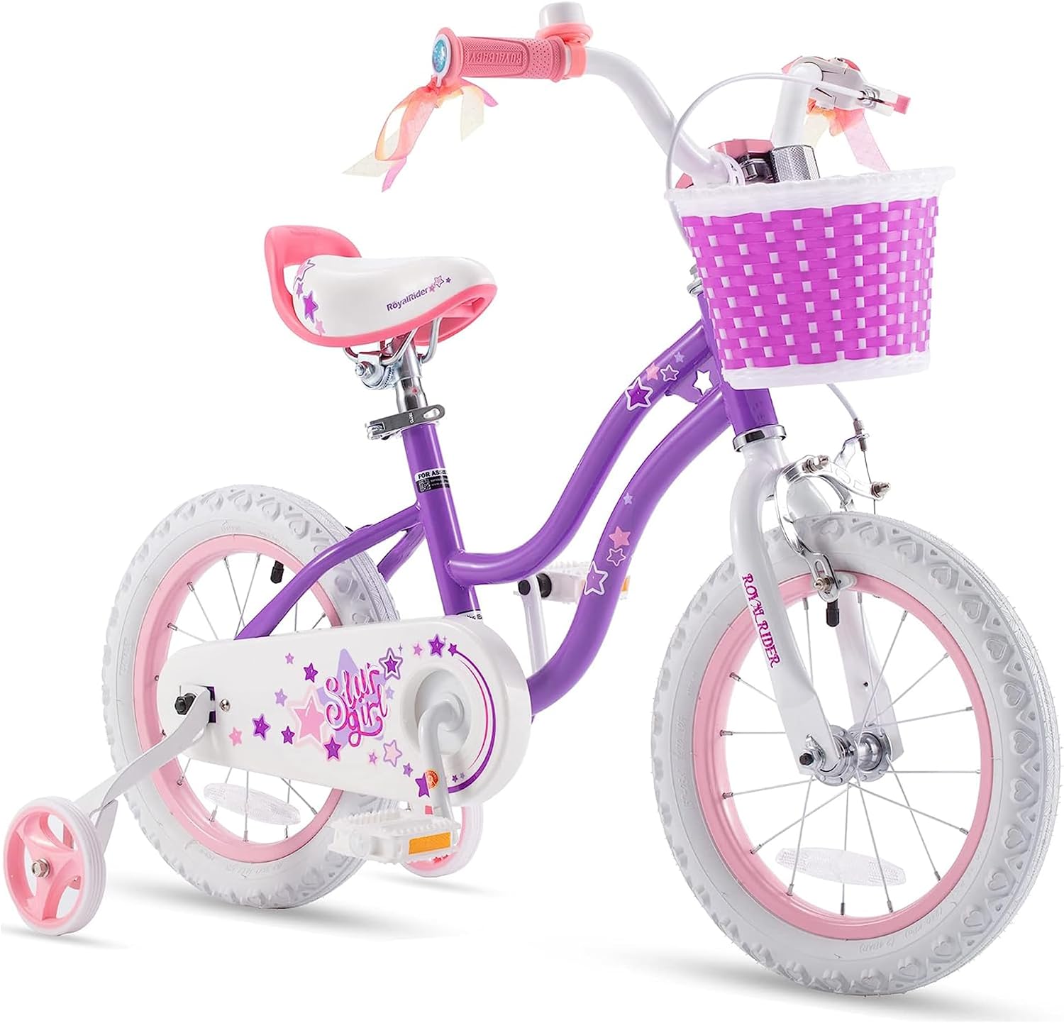 RoyalBaby Girls Bike Classic & EZ Kids Bike, Balance and Pedal Bicycle, 12 14 16 18 20 Inch Toddlers to Big Kids 3-10 Years