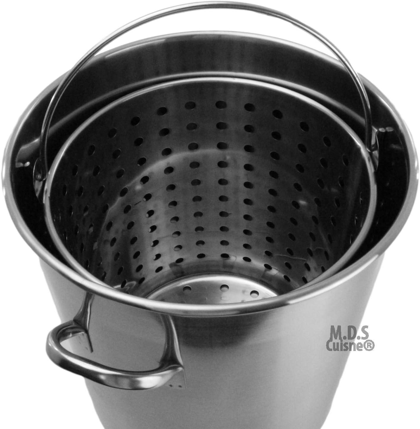 Pot Strainer Basket 36QT Heavy Commercial Stainless Steel Duty Outdoor Stockpot