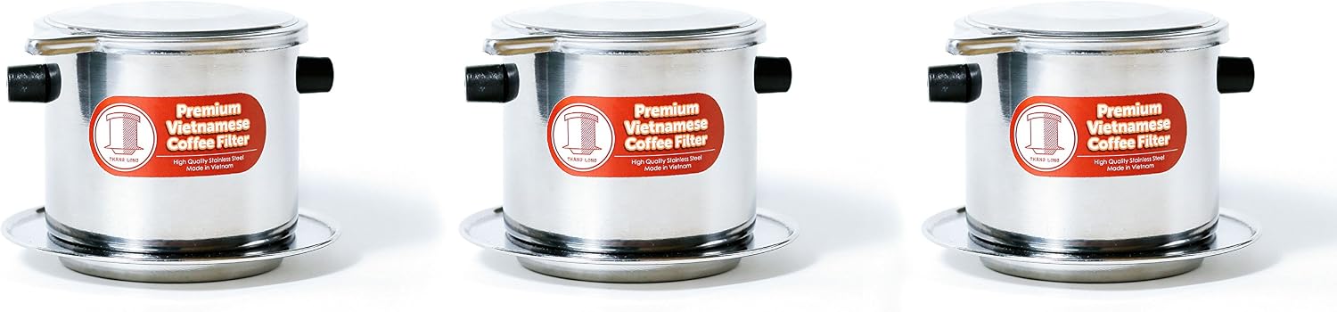 Vietnamese Drip Coffee Maker Filter. Single Cup Serve. Inox. 6 oz Small Stainless Steel