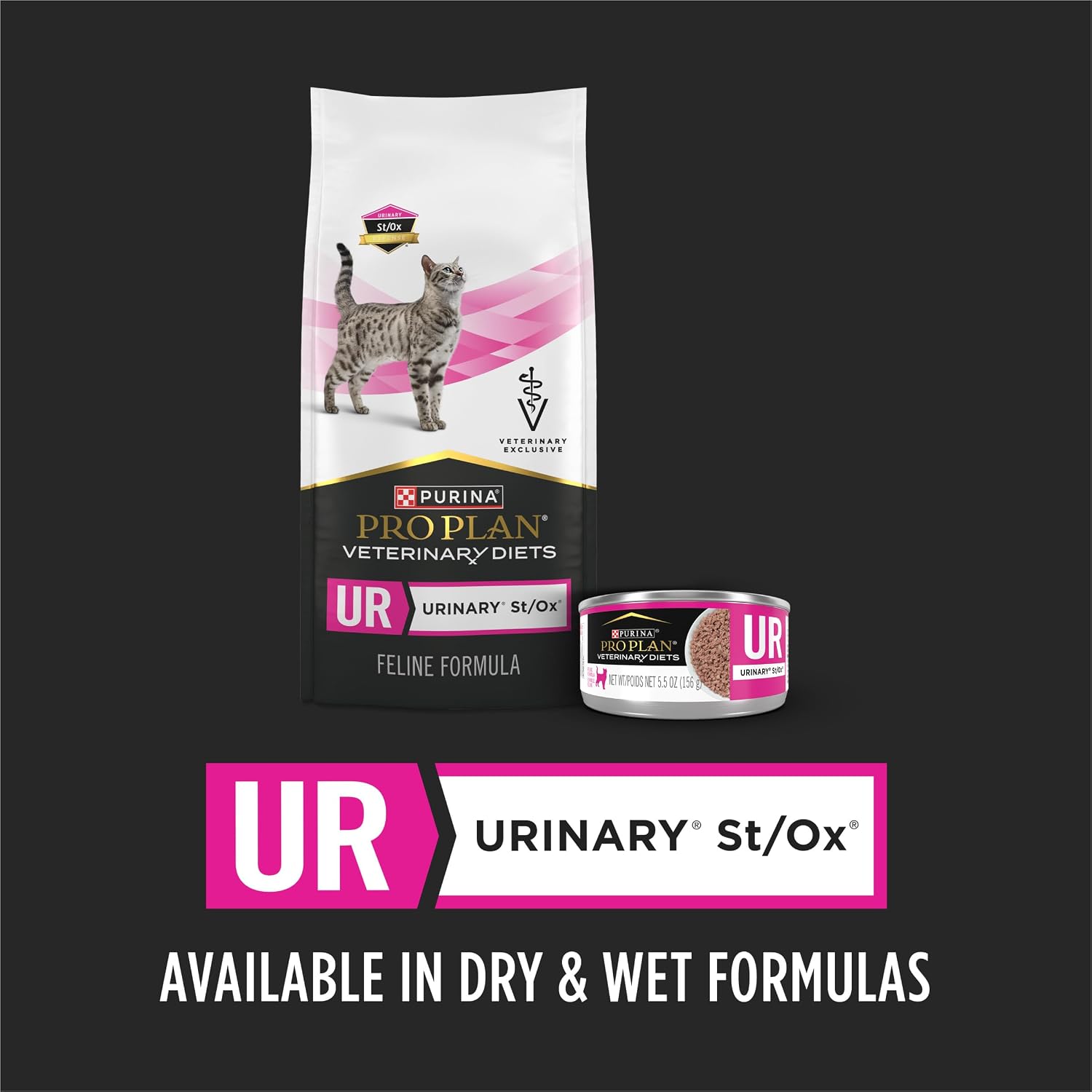 Pro Plan Veterinary Diets Purina UR Urinary St/Ox Feline Formula Dry Cat Food - 6 lb. Bag
