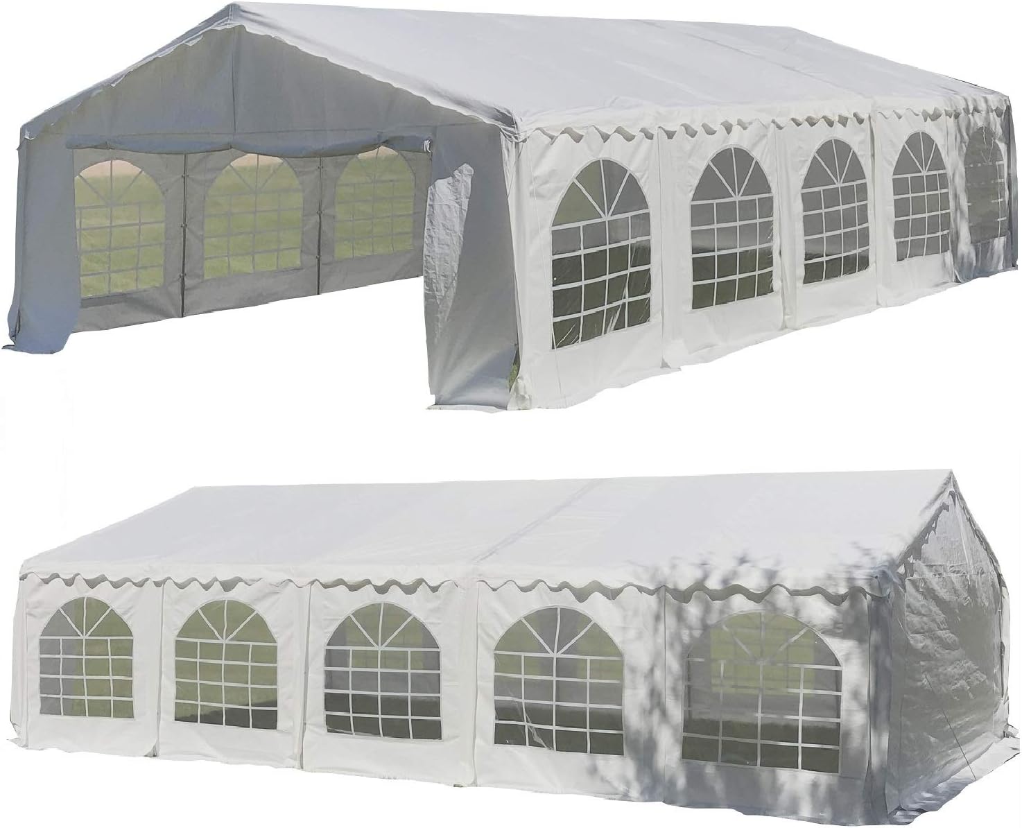 DELTA 26'x16' Budget PE Party Tent + (2) Long Bags + (1) Short Bag, Tents for Parties, Canopy Carpas para Fiestas,Wedding Event Tents for Outdoor Events (B Model)
