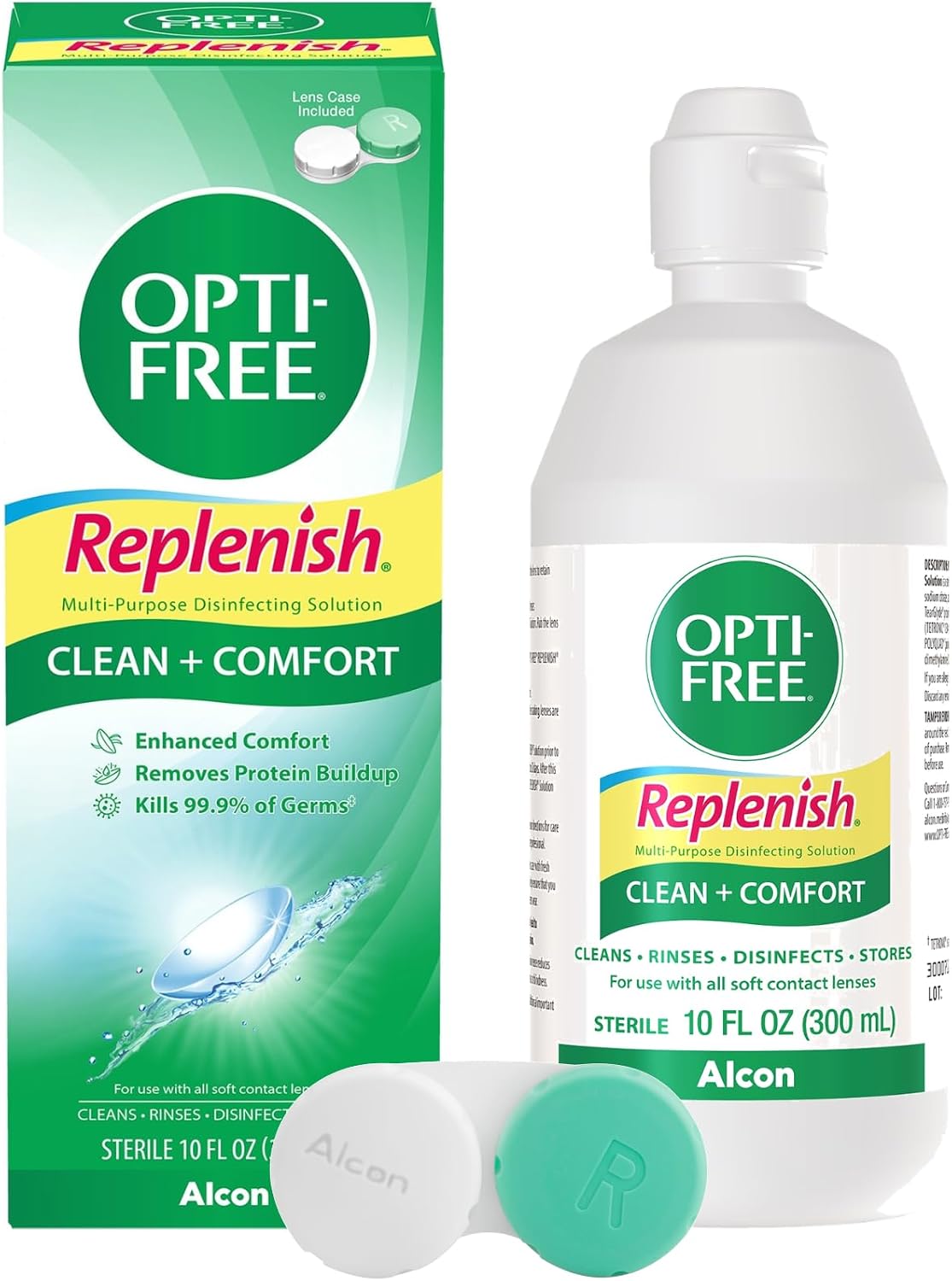 OPTI-FREE Replenish Multi-Purpose Contact Lens Solution, 10 Fl Oz