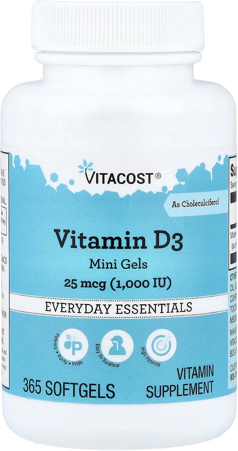 Vitacost Vitamin D3 (as Cholecalciferol) -- 2000 IU - 300 Capsules