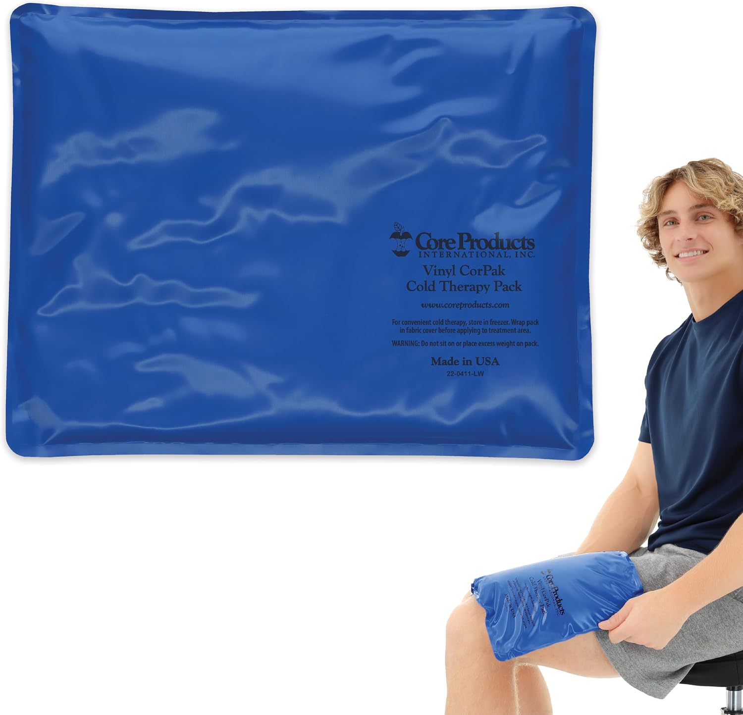 Core Products Flexible Vinyl Intense Cold Pack for Neck, Shoulders & Back - 11" X 15"