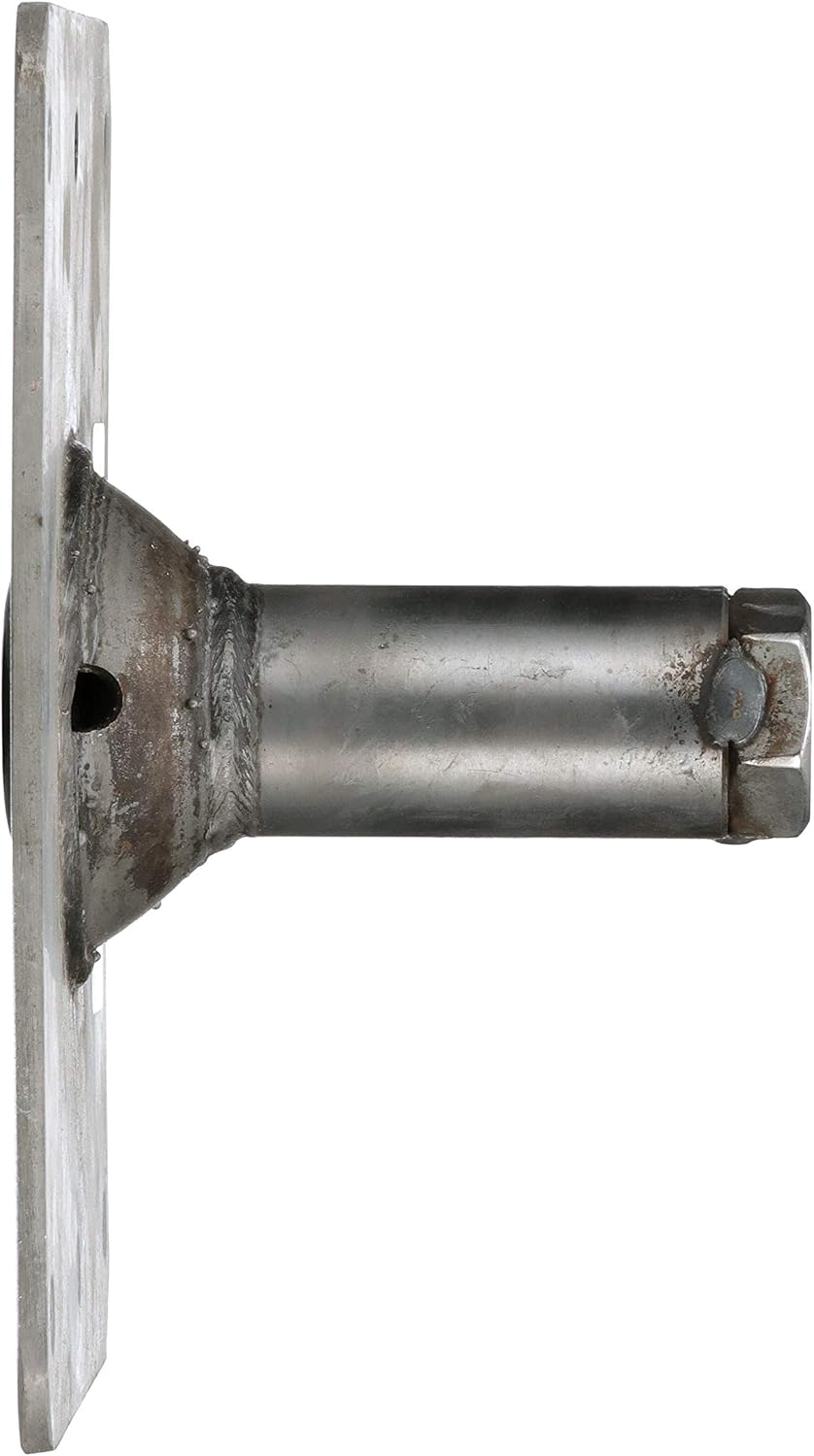 Swivl-Eze attwood SP-67739 Swivl-Eze Lock'N-Pin Stainless Steel 7-Inch x 7-Inch Non Threaded Boat Seat Pedestal Base | Non-threaded for 3/4 in pin socket, needs 2-3/4 in mounting hole, satin finish, exceeds ABYC standards, Type B rating