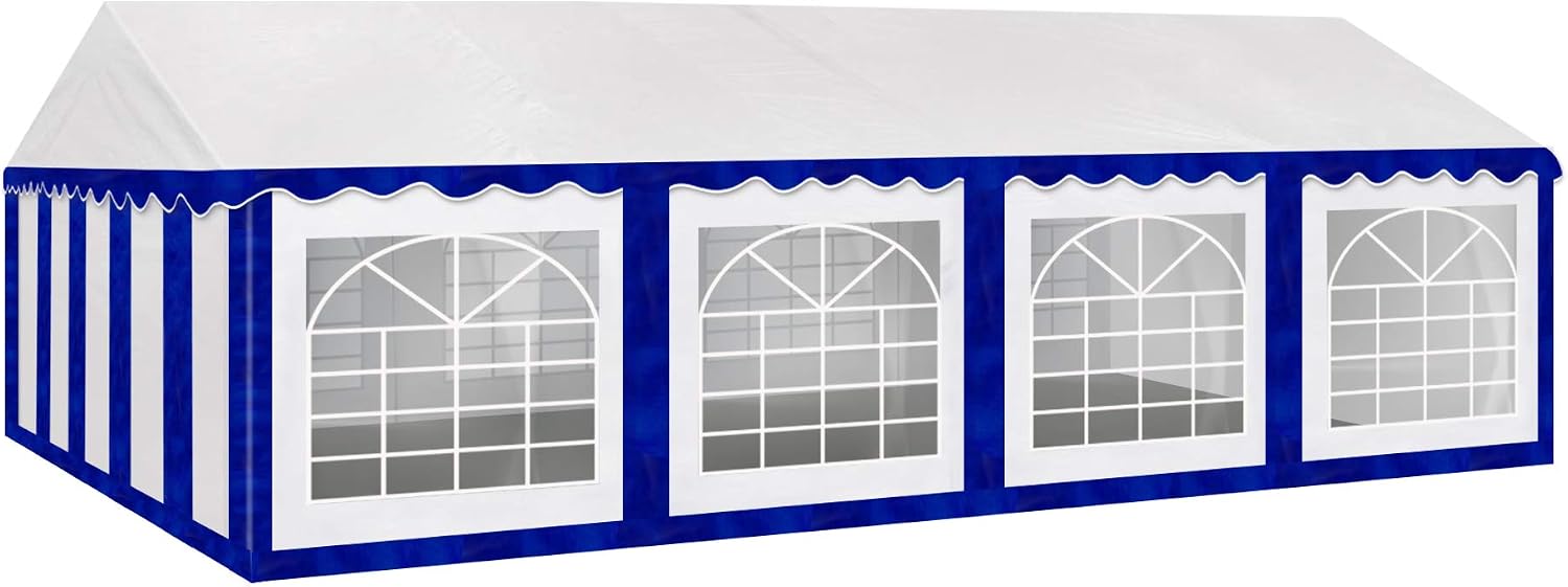 AMERICAN PHOENIX Party Tent 20x20 ft Heavy Duty Canopy Shelter for Wedding Event Fair with Fire Retardant Roof with Sidewalls and Windows White (20x20 - PE)