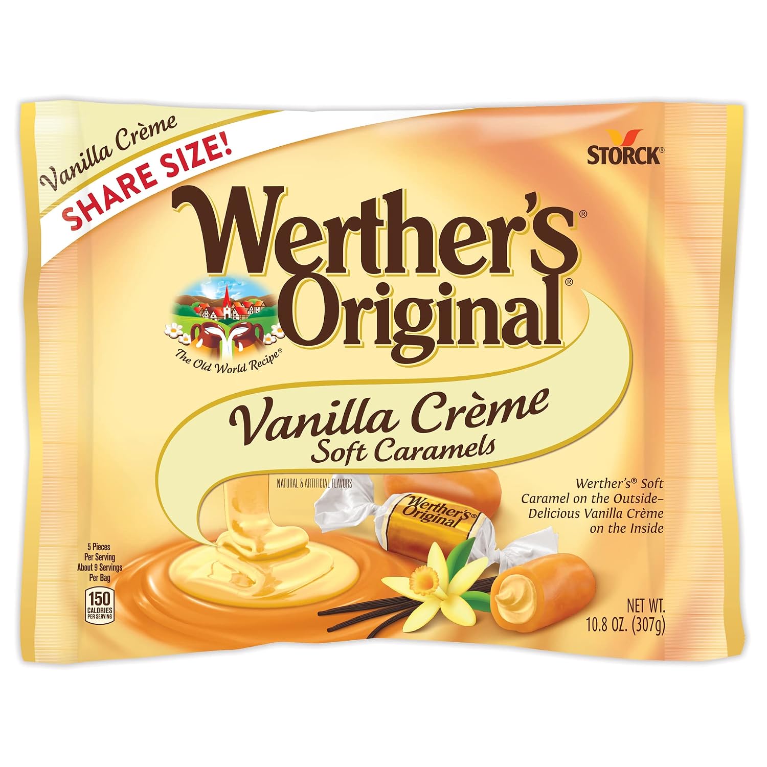 Werther's Original Caramel Coffee Hard Candy - Individually Wrapped Hard Candies for Halloween, Parties, or Snacks - 2.65 oz Bags (Pack of 3)