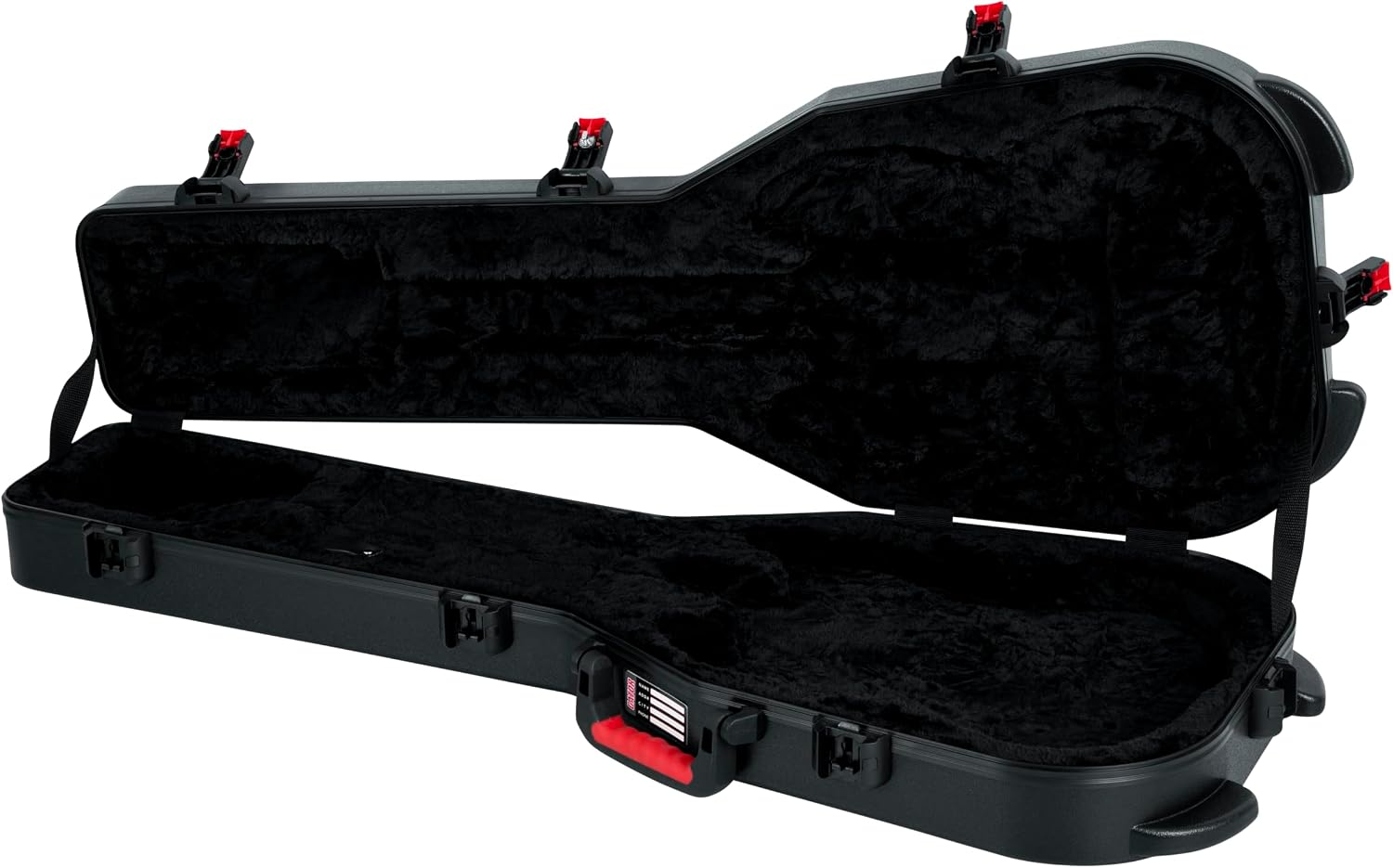 Gator Cases Molded Flight Case For SG Style Double Cut Away Guitars With TSA Approved Locking Latch, (GTSA-GTRSG)