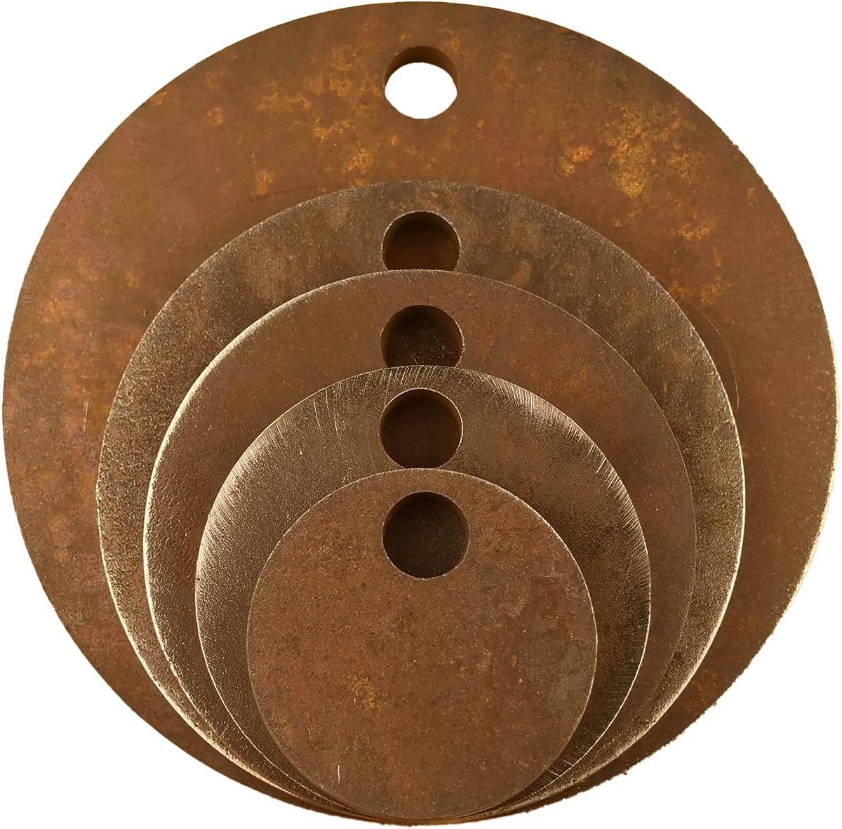 AR500 Steel Circle Shooting Targets 5-Pack (3", 4", 5", 6", 8") - 1/2" Thick, Rifle-Rated by HDSteelTargets