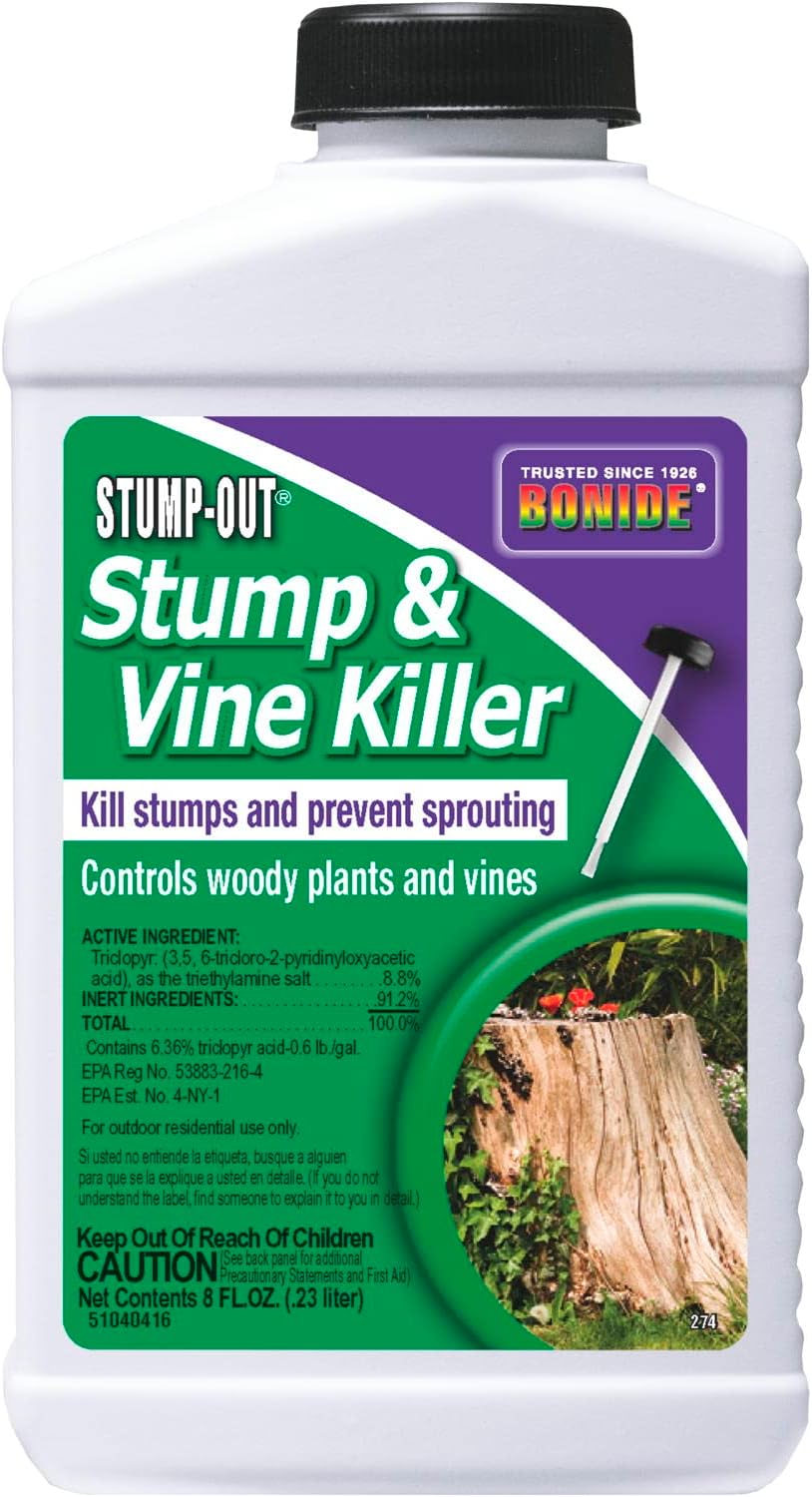 Stump-Out Stump & Vine Killer, 8 oz with Applicator | Fast Acting, Home Tree Stump Removal