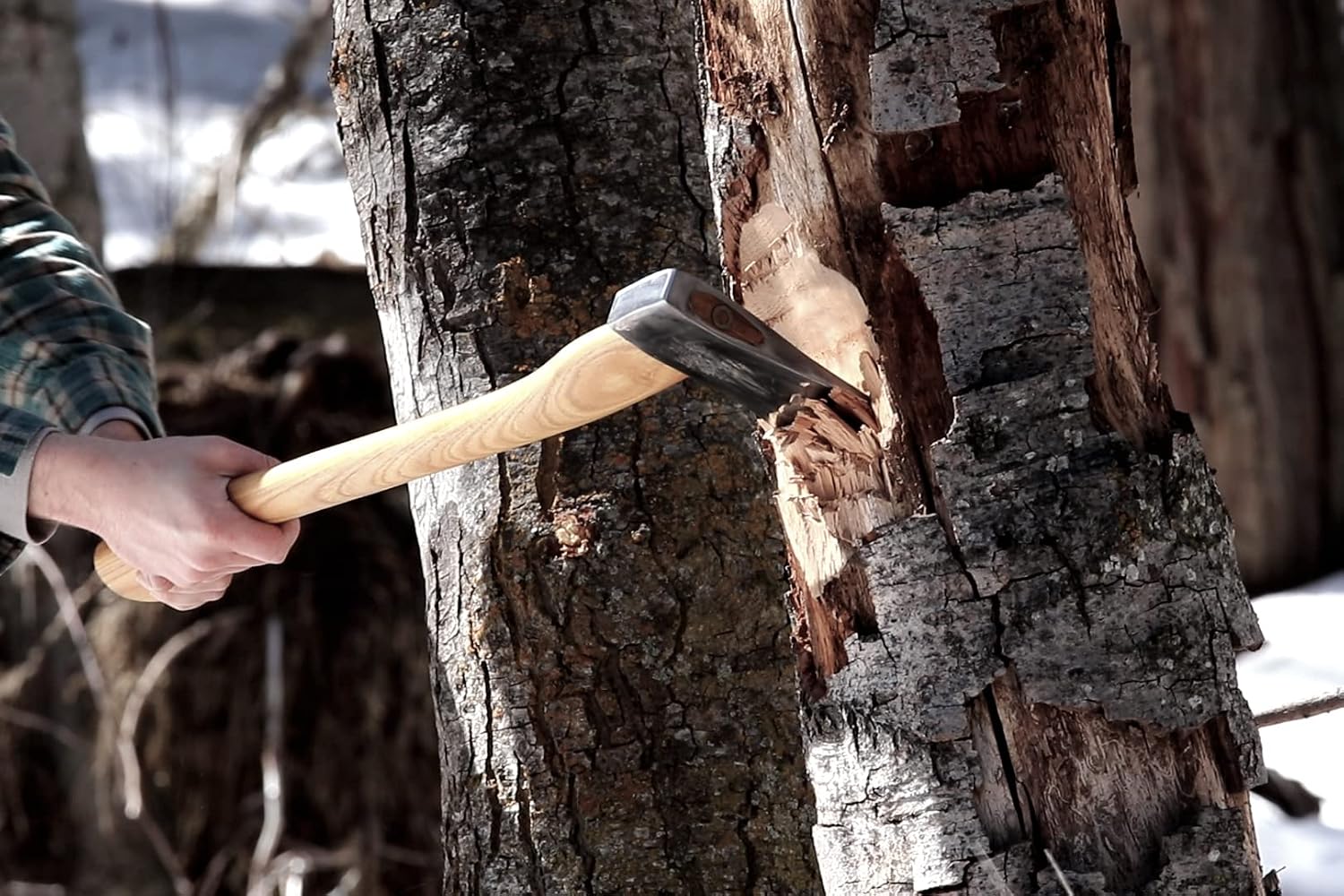 1844 Helko Werk Germany Classic Expedition Felling Axe (10497) | Made in Germany Large Felling Axe for Heavy Duty Felling Trees Cutting Wood and Timber Head 4.5lb, Handle 35 inches