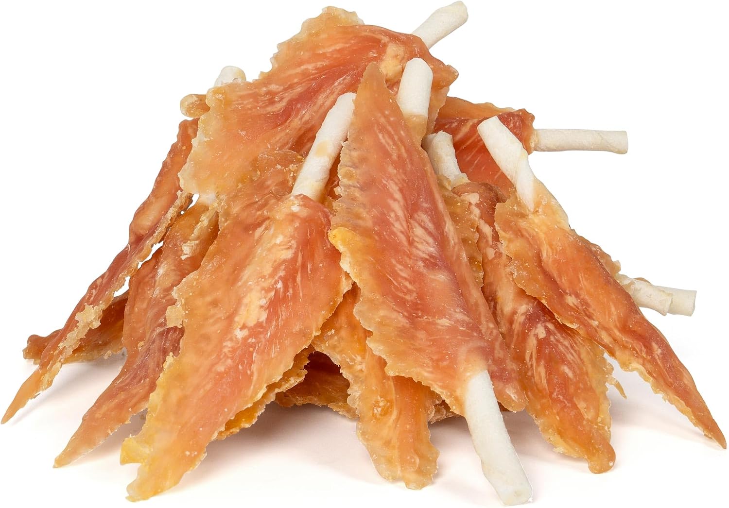 MON2SUN Dog Treats, Chicken Wrapped Triangle Rawhide Sticks, 10.08 oz