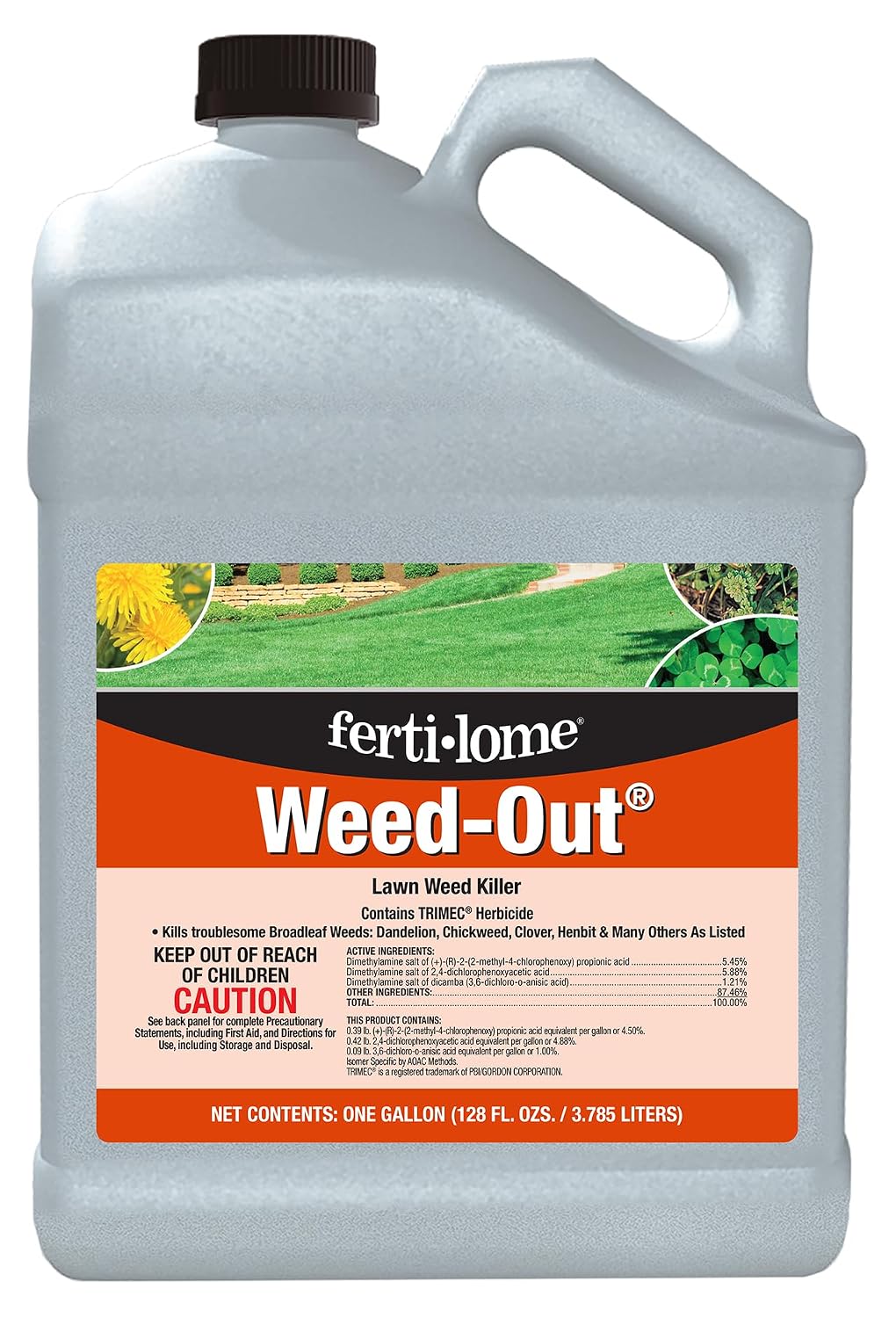Fertilome (10515) Weed-Out Lawn Weed Killer Concentrate, 32 oz | Triclopyr liquid concentrate - Treats 200+ broadleaf weed species, 8,000 sq ft/pint - Lawn homeowners