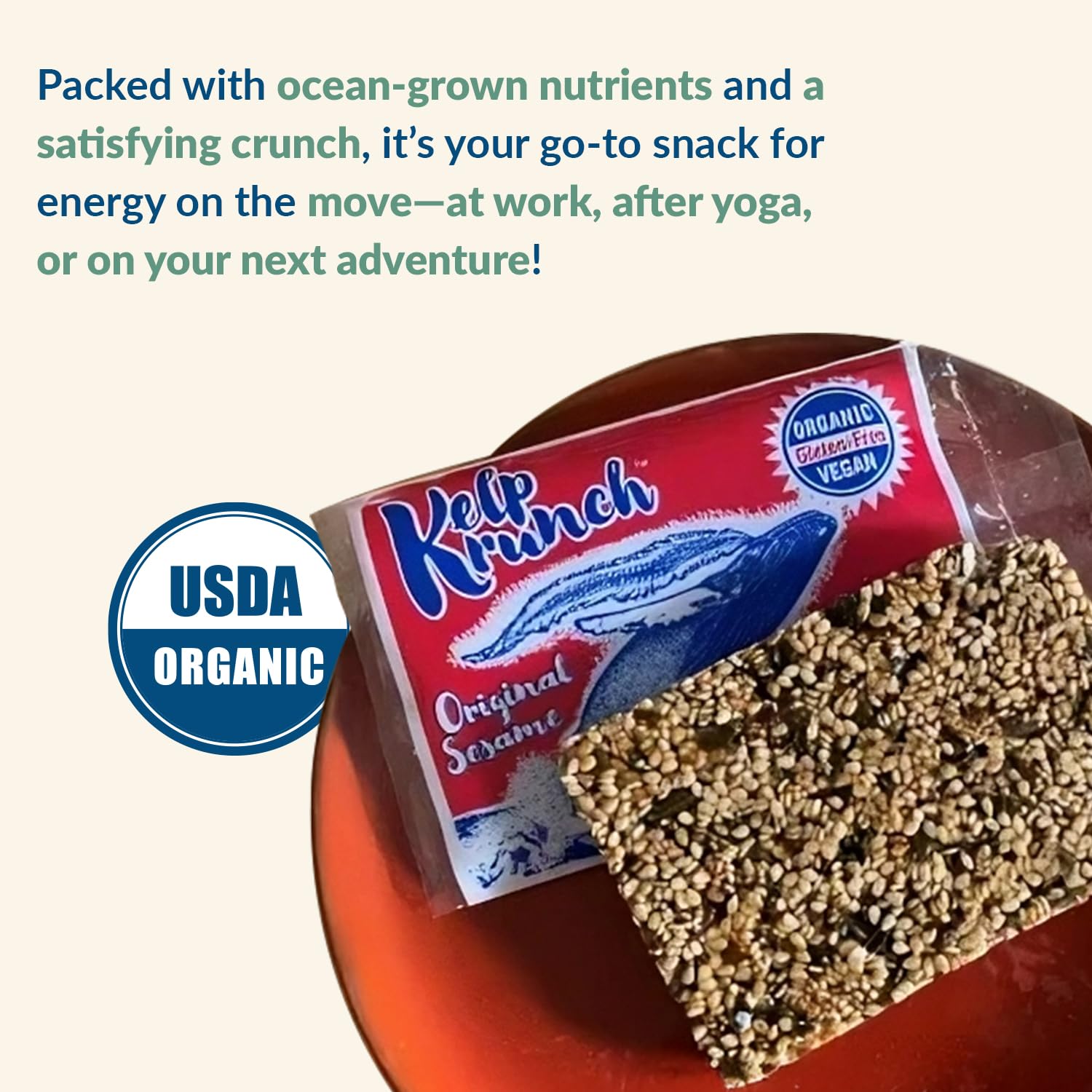 Maine Coast, Bar Kelp Sesame Original Organic, 1 Ounce