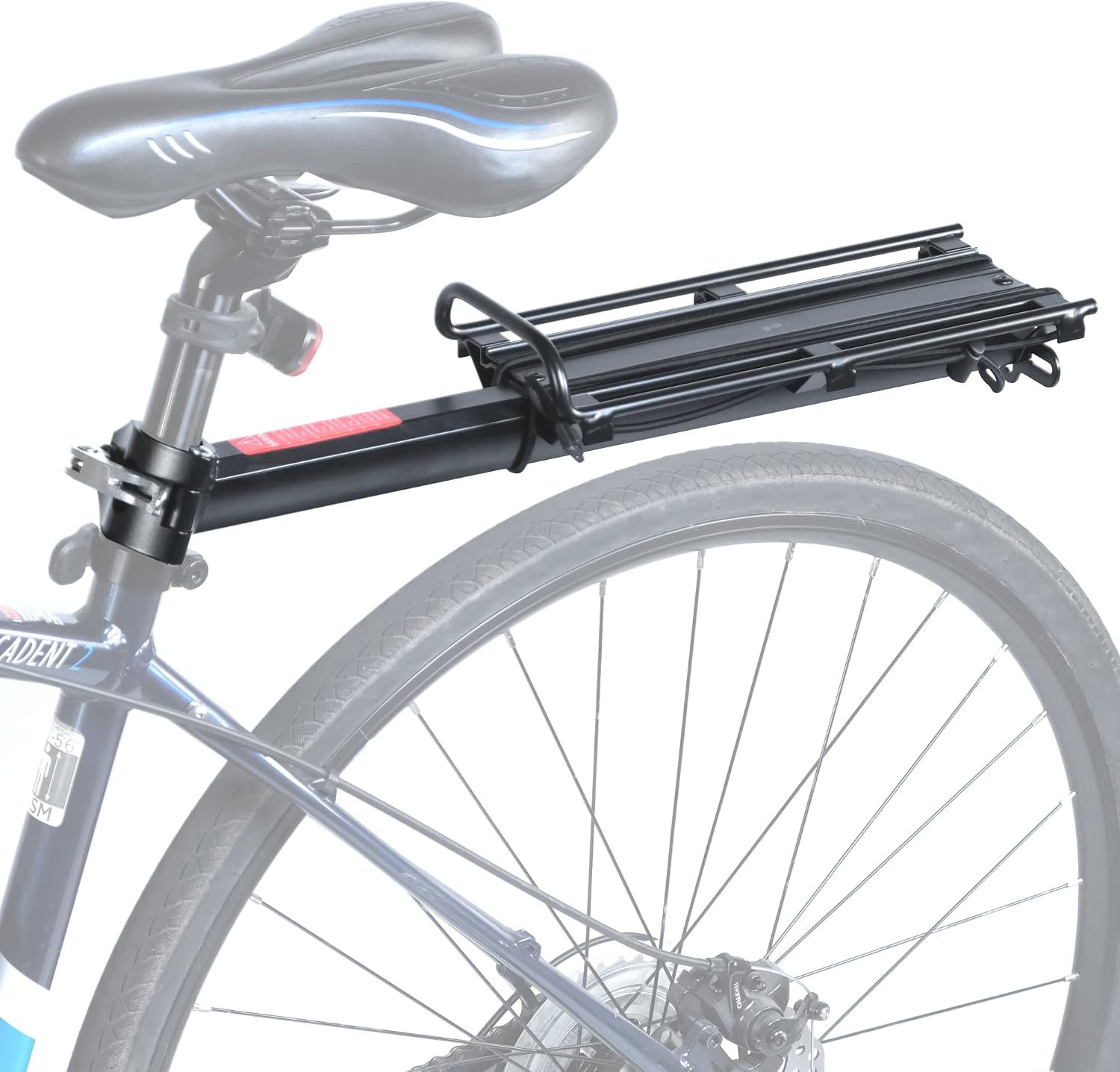Lumintrail Bike Cargo Rack, Seatpost Mounted Bicycle Luggage Carrier with 20 LBs Weight Capacity for Trunk Bags