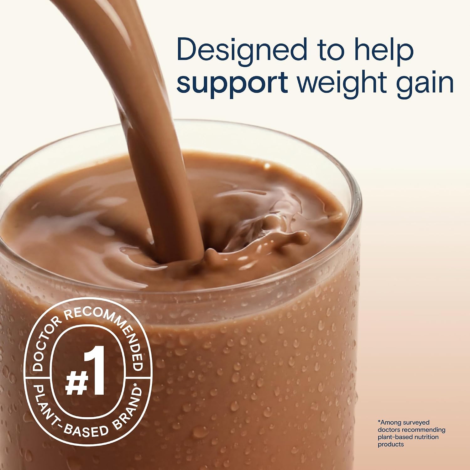 KATE FARMS Organic 1.4 High Calorie Shake, Plain, 20g Protein, 12 Pack