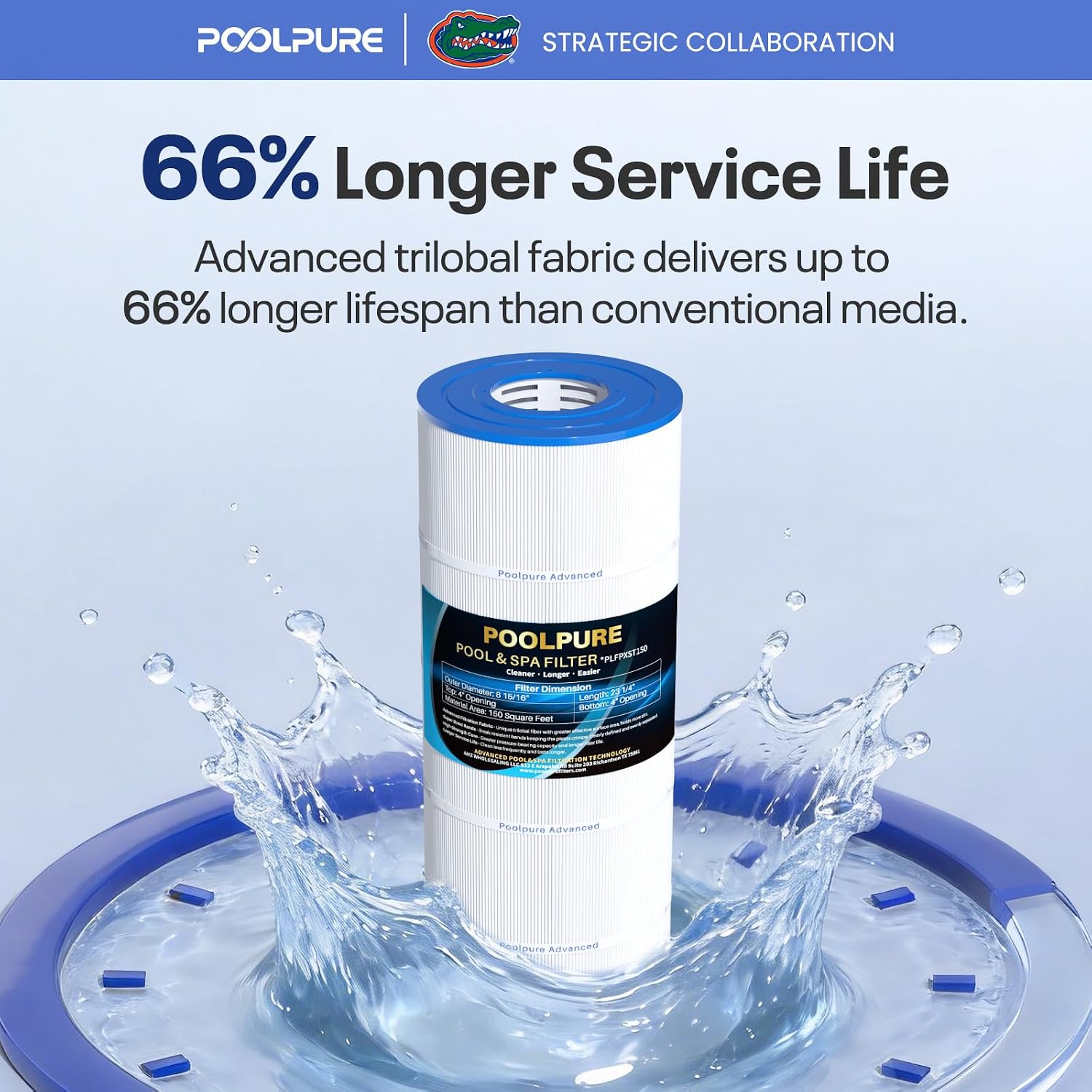 POOLPURE PXST100 Pool Filter Replaces Hayward X-Stream CC1000 1PACK