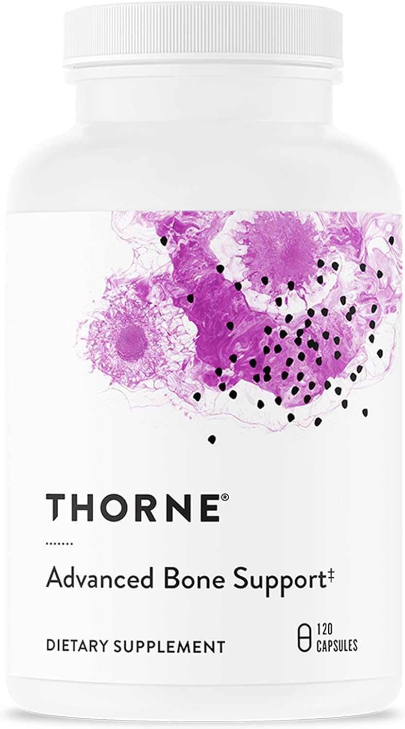 THORNE Advanced Bone Support, Calcium, Magnesium & Vitamin D3, 120 Capsules | Supports Bone Strength, Bone Density & Calcium Absorption
