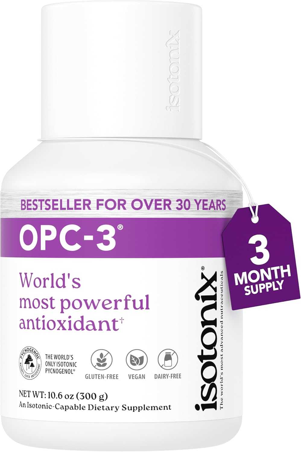 Isotonix Antioxidant Supplement, 90 Servings | Pycnogenol, Grape Seed, Pine Bark, Bilberry & Red Wine Extract, Polyphenols for Healthy Circulation, Isotonic, Vegan