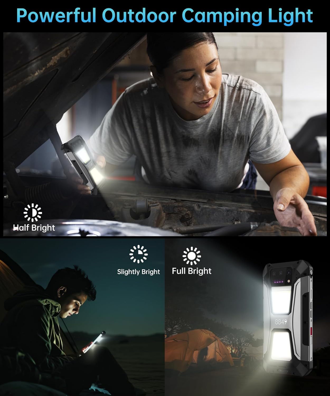 8849 Tank 2 Pro Phone, Rugged Android Smartphone with 23800mAh Big Battery | 6.79’’, Built-in Projector, Android 15