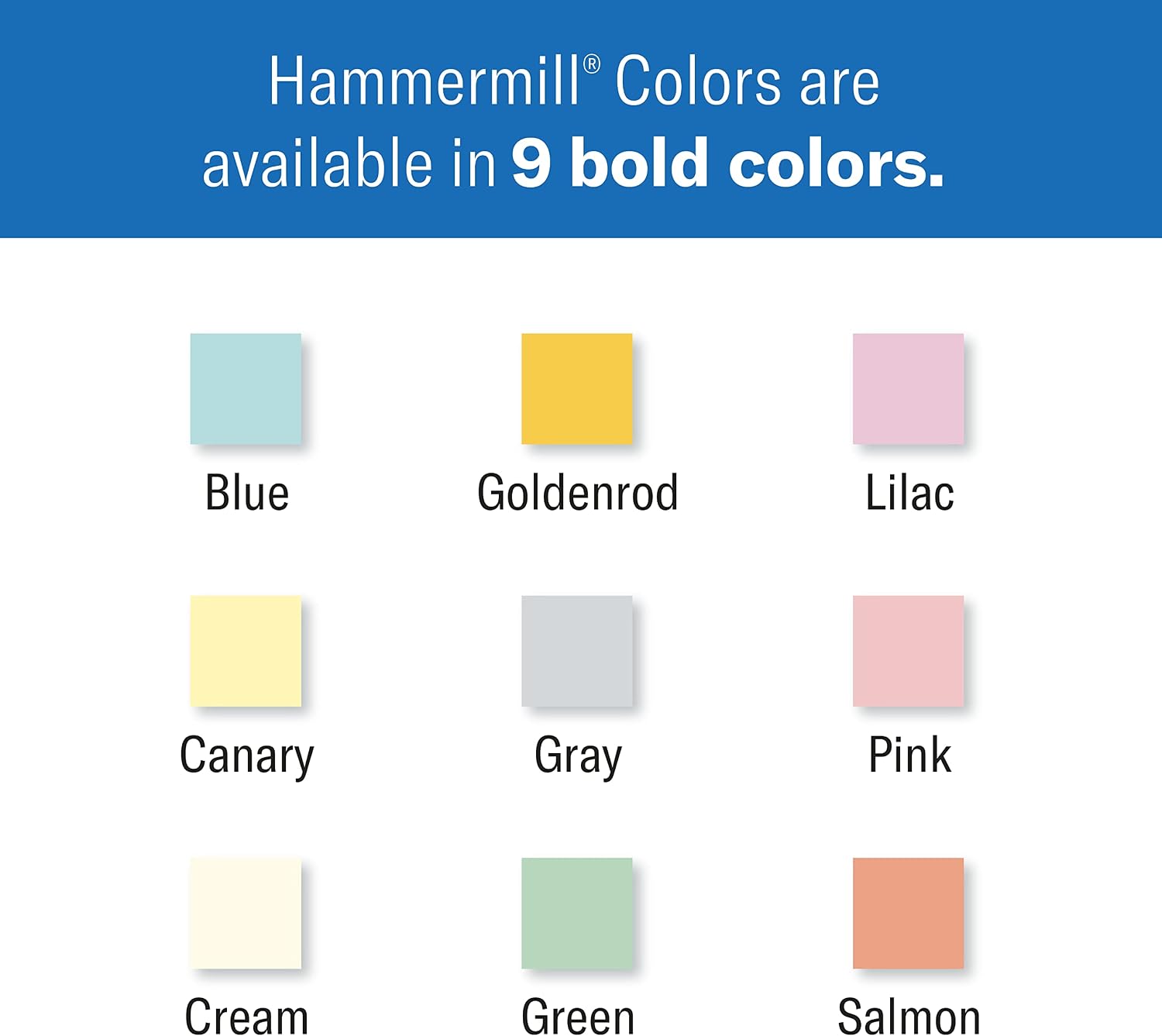 Hammermill Colored Paper, 20 lb Blue Printer Paper, 8.5 x 11 - Made in the USA, Pastel Paper, 103309R - 1 Ream (500 Sheets)