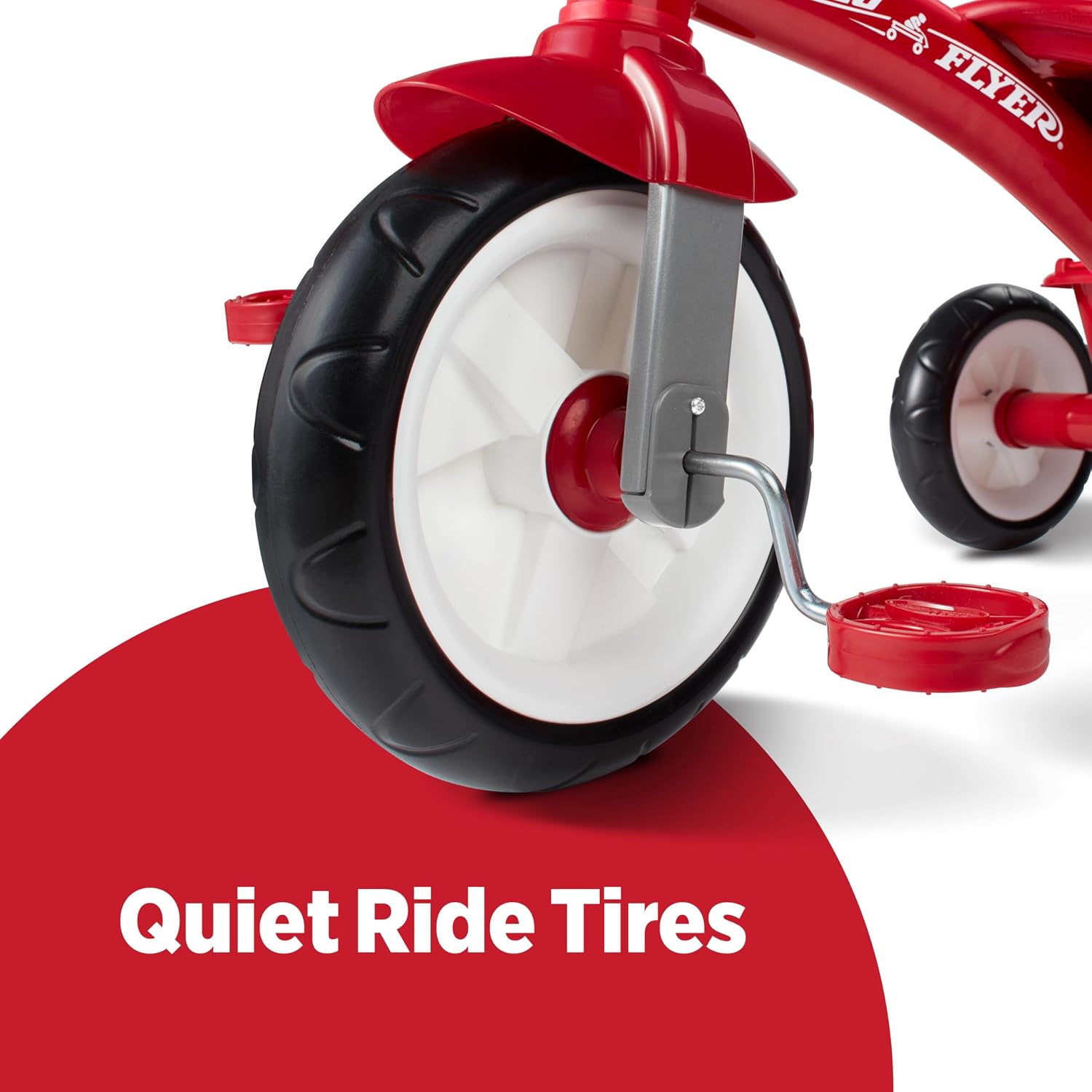 Radio Flyer Red Rider Trike, for Ages 2.5-5, Toddler Tricycle | Quiet Ride Wheels, Comfort Grip Handlebars, Easy Carry Seat Handle, Covered Storage Bin, (Amazon Exclusive)