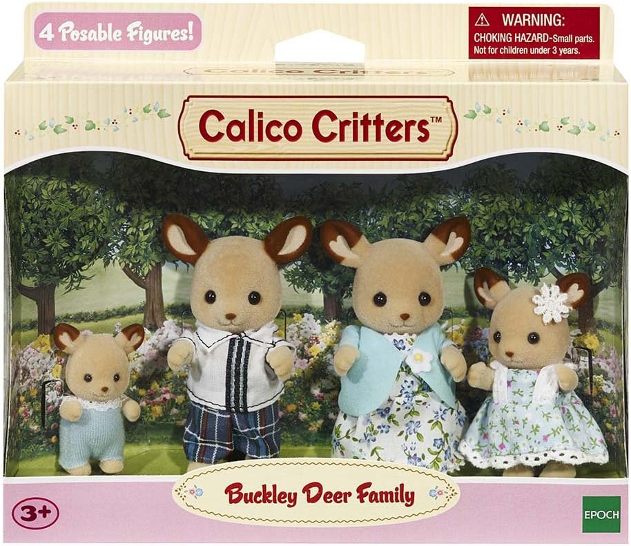 Calico Critters Pickleweeds Hedgehog Family - Set of 4 Collectible Doll Figures for Children Ages 3+