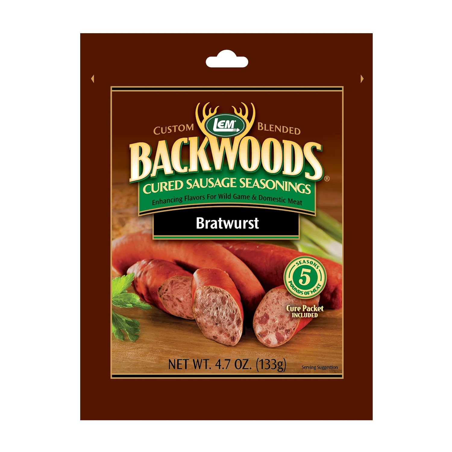 LEM Backwoods Cured Sausage Seasoning with Cure Packet, Jalapeno Summer Sausage