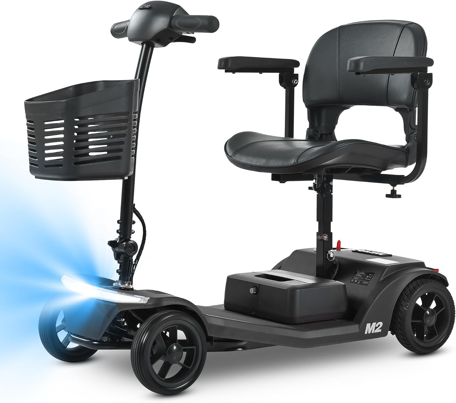 MetroMobility 15-25Miles 330lbs Electric Mobility Scooters for Seniors Blue