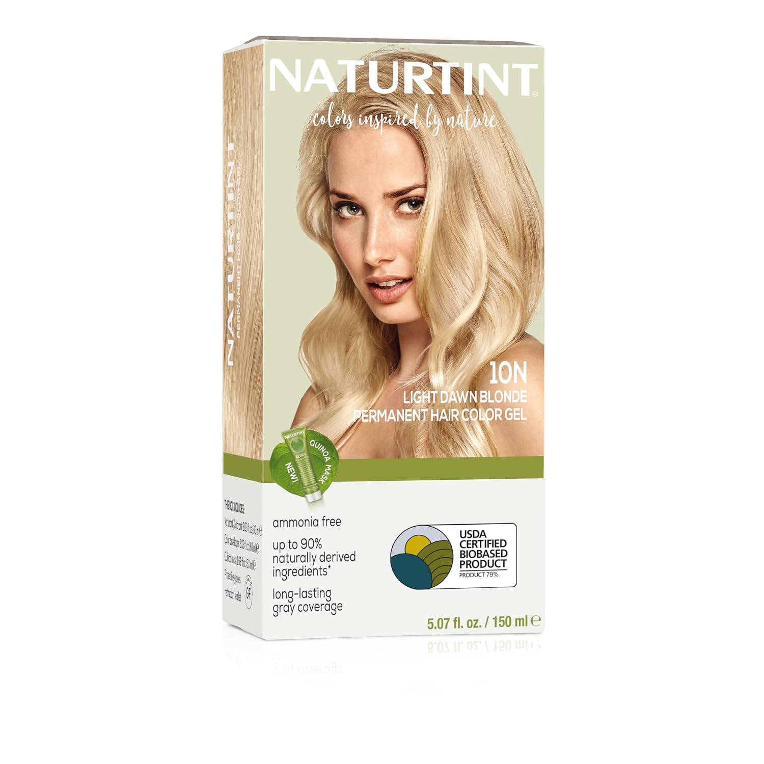 Naturtint 9N Honey Blonde Permanent Hair Color (Pack of 1), Ammonia Free, Vegan, Cruelty Free, up to 100% Gray Coverage, Long Lasting Results (Packaging may vary)