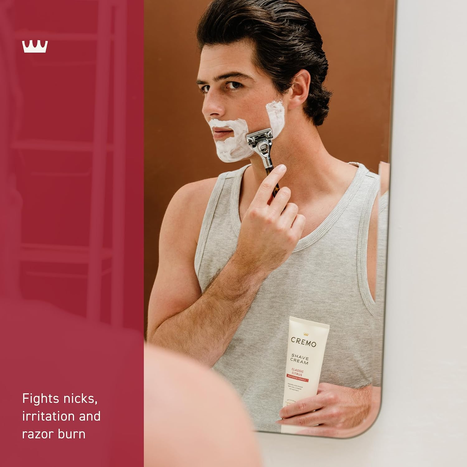 Cremo Original Shave Cream, Astonishingly Superior Ultra-Slick Shaving Cream for Men, Fights Nicks, Cuts and Razor Burn, 6 Fl Oz