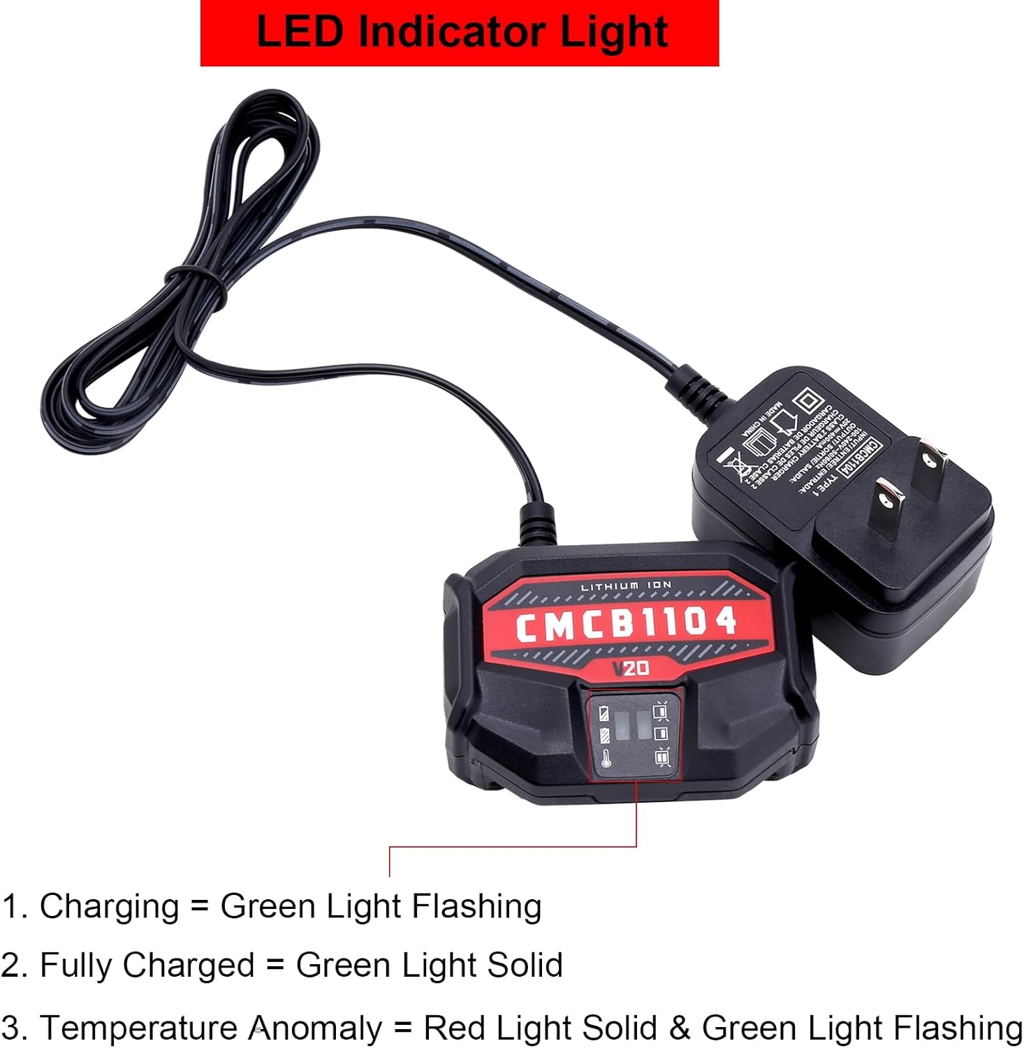 Elefly 20V CMCB202 Battery Compatible with Craftsman V20 Lithium Ion Battery CMCB202-2 CMCB201 CMCB204