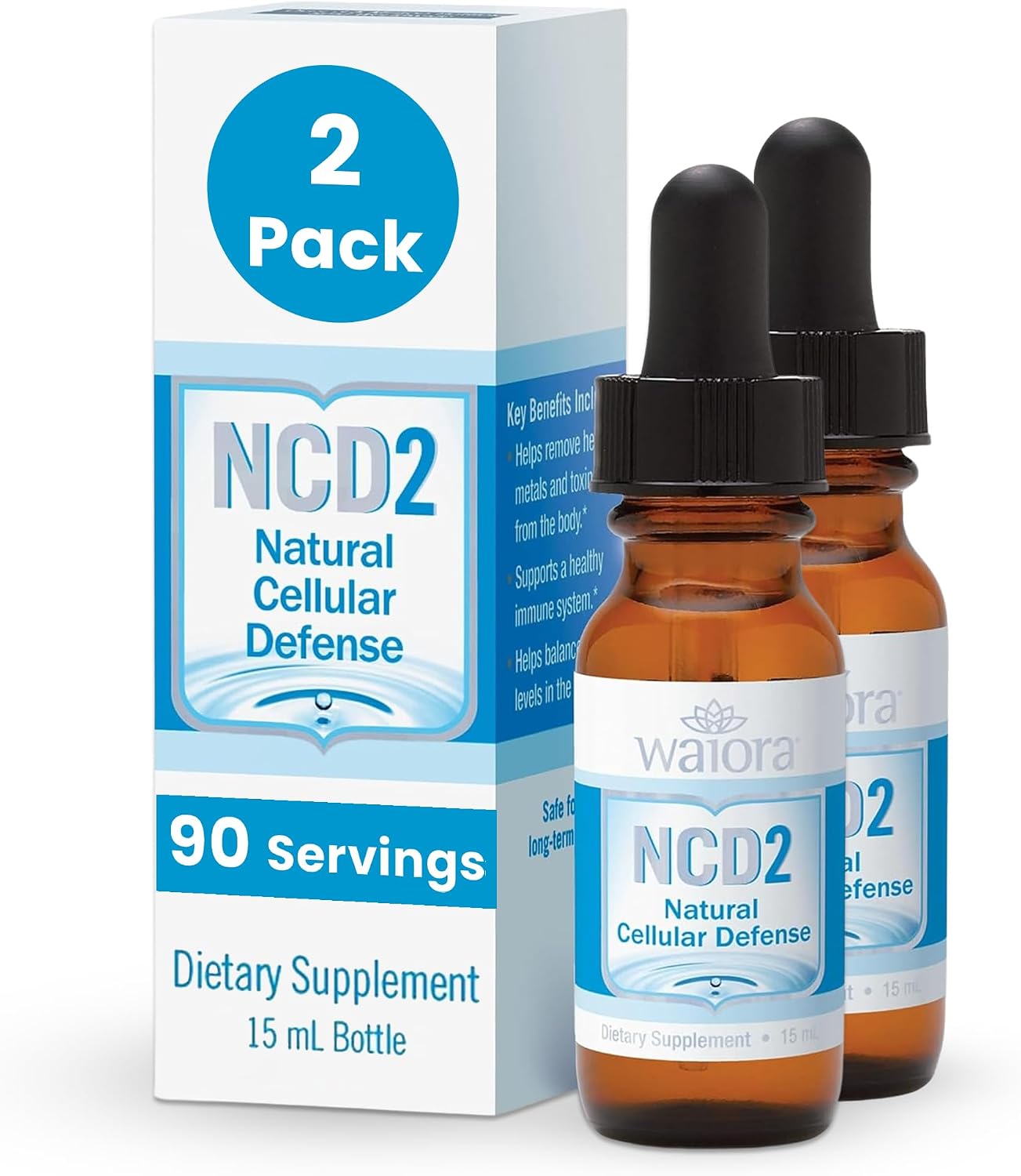 Natural Cellular Defense (NCD) Liquid Supplement, Advanced Mineral & Botanical Formula, Daily Immune & Cellular Wellness, Easy Absorption Drops