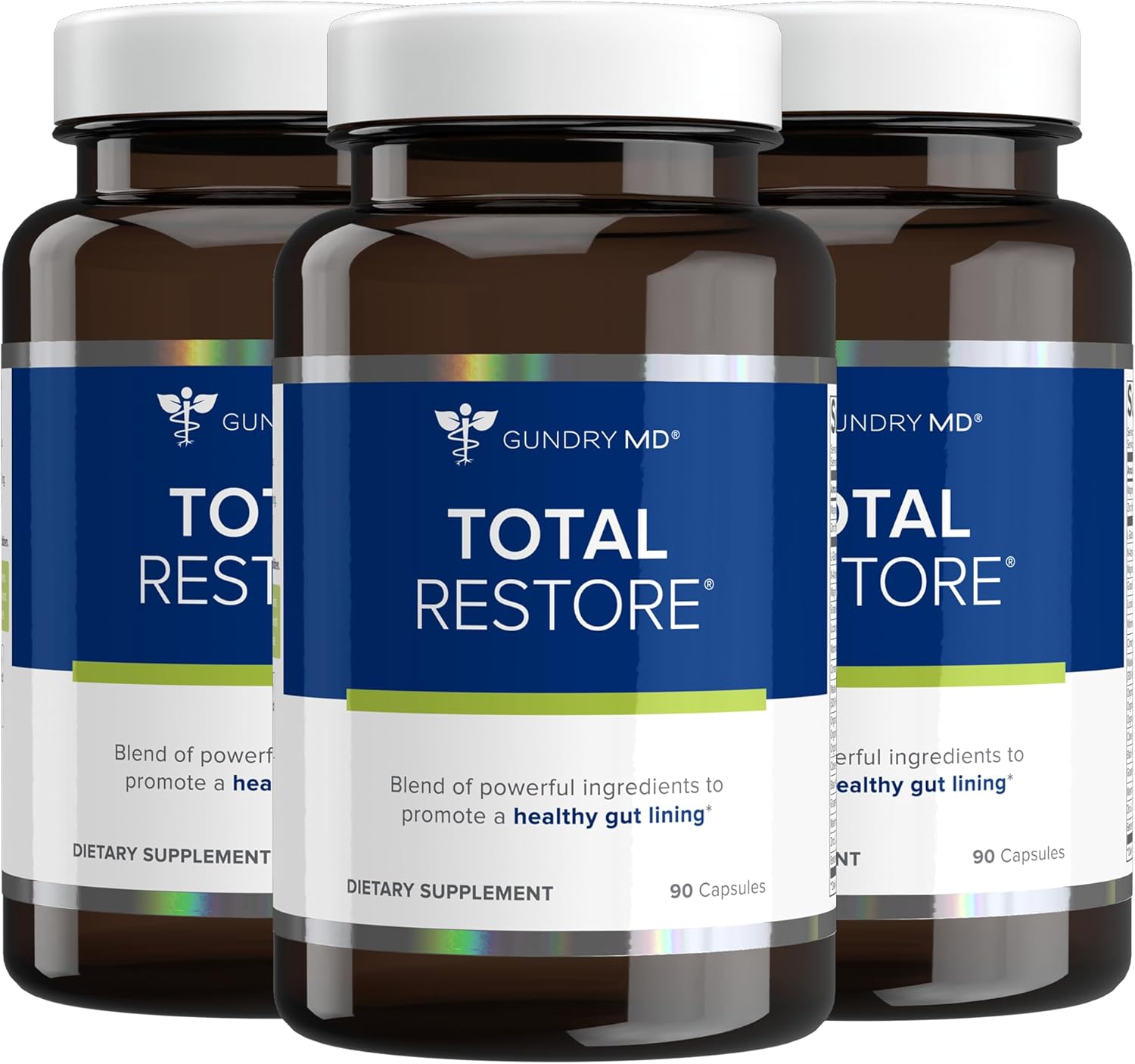 Gundry MD® Total Restore Gut Lining & Digestive Support, 30 Servings | 20 Gut Health Supporting Ingredients, Keto Friendly, Sugar & Artificial Sweetener Free, Active Lifestyle Support