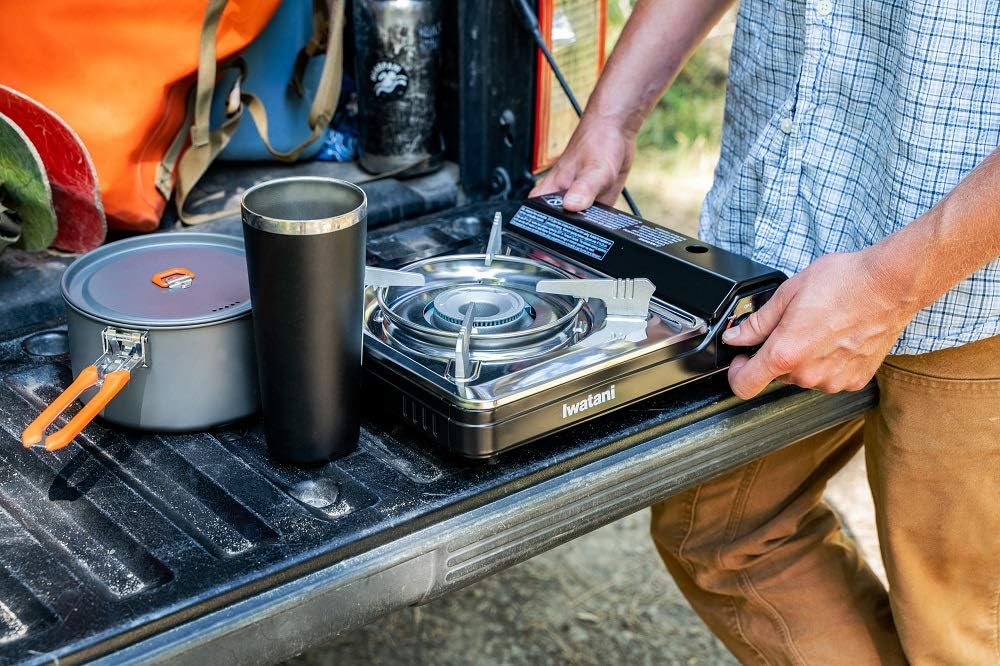 Iwatani Cassette Feu Butane VA-30 Camp Stove, one, BLACK