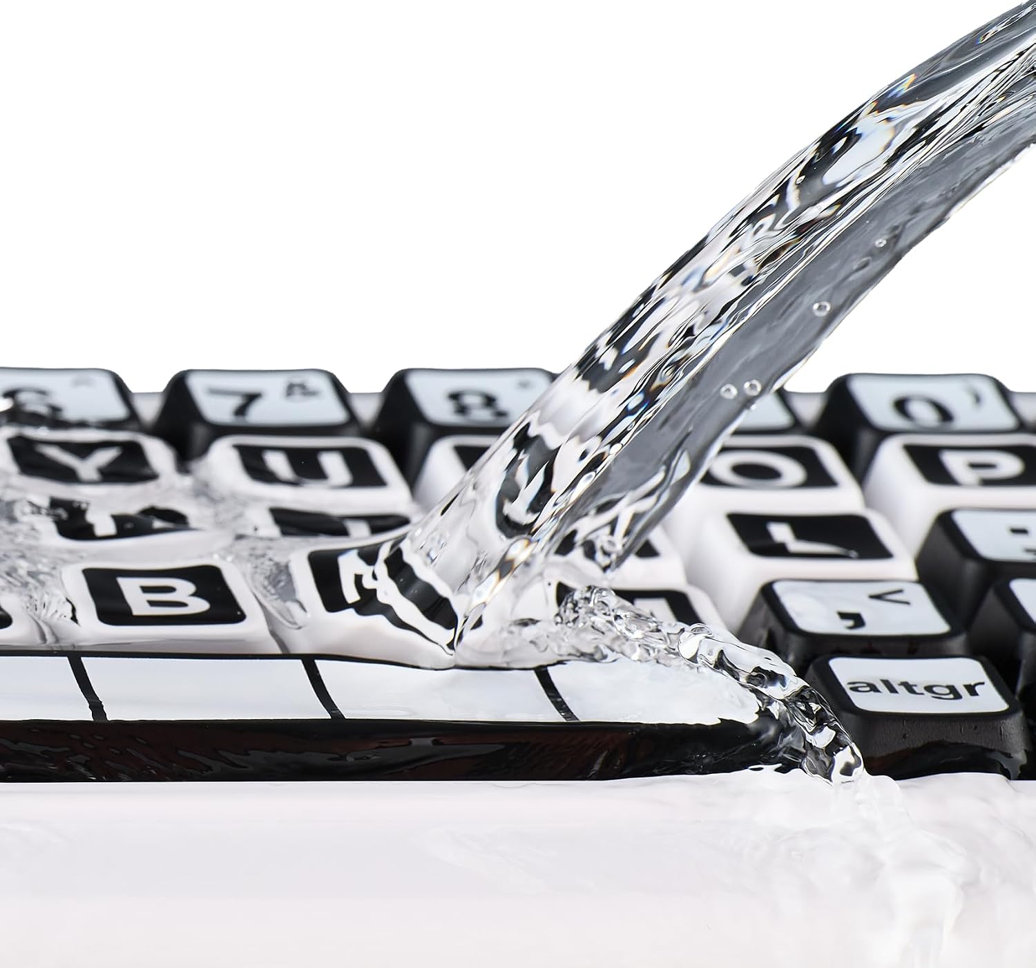 Clevy Contrast Keyboard 3 Tri-Mode - Large Print Keyboard Designed to Help Visually Impaired Low Vision Individuals - High Contrast Big Keys with