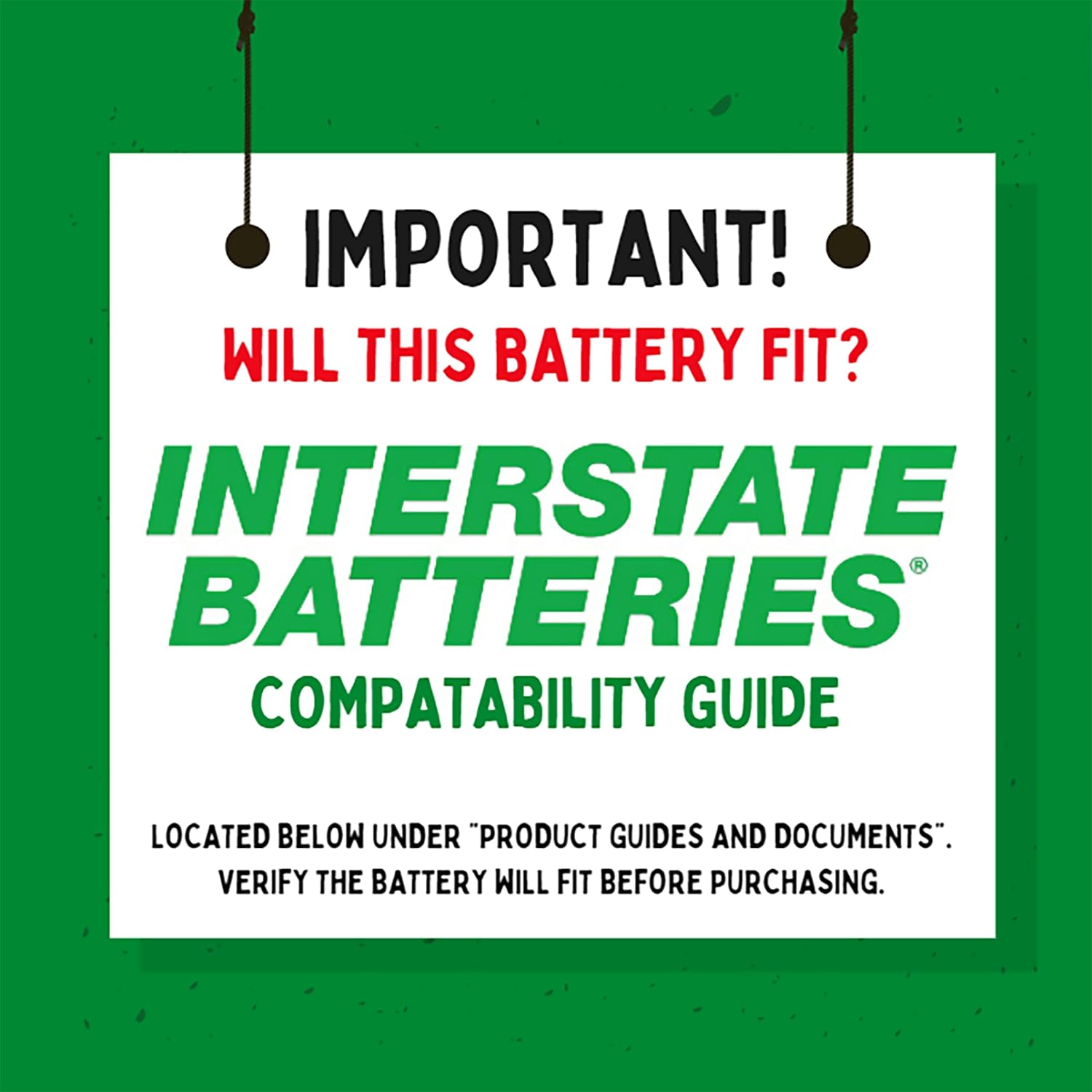 Interstate Batteries 12V 35Ah SLA AGM Deep Cycle Battery Insert Terminal