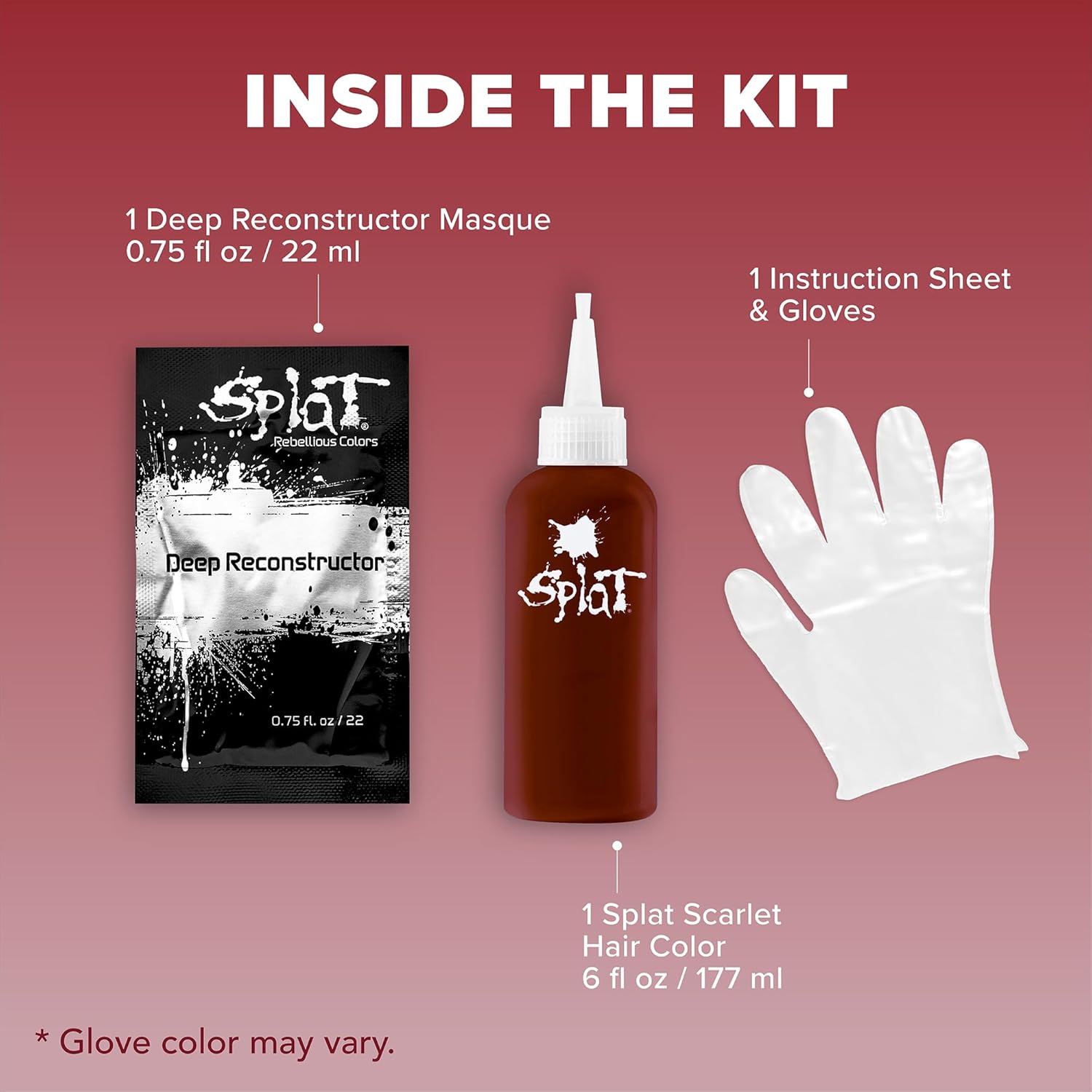 Splat Midnight Magenta Semi Permanent Hair Dye Kit, 1 Application
