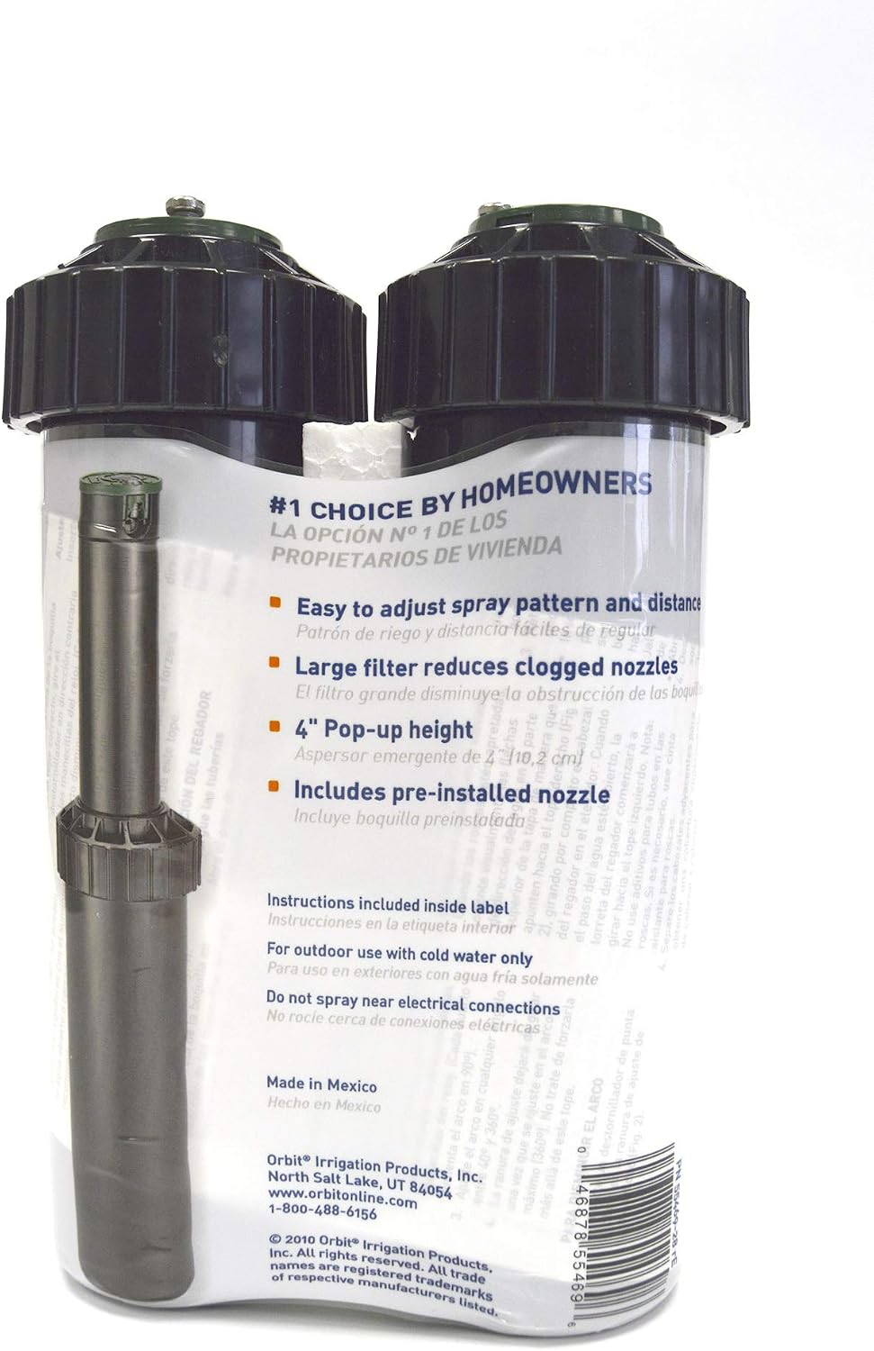 Orbit 55461 Voyager Screw Top Gear Drive Rotor Water Sprinkler Head