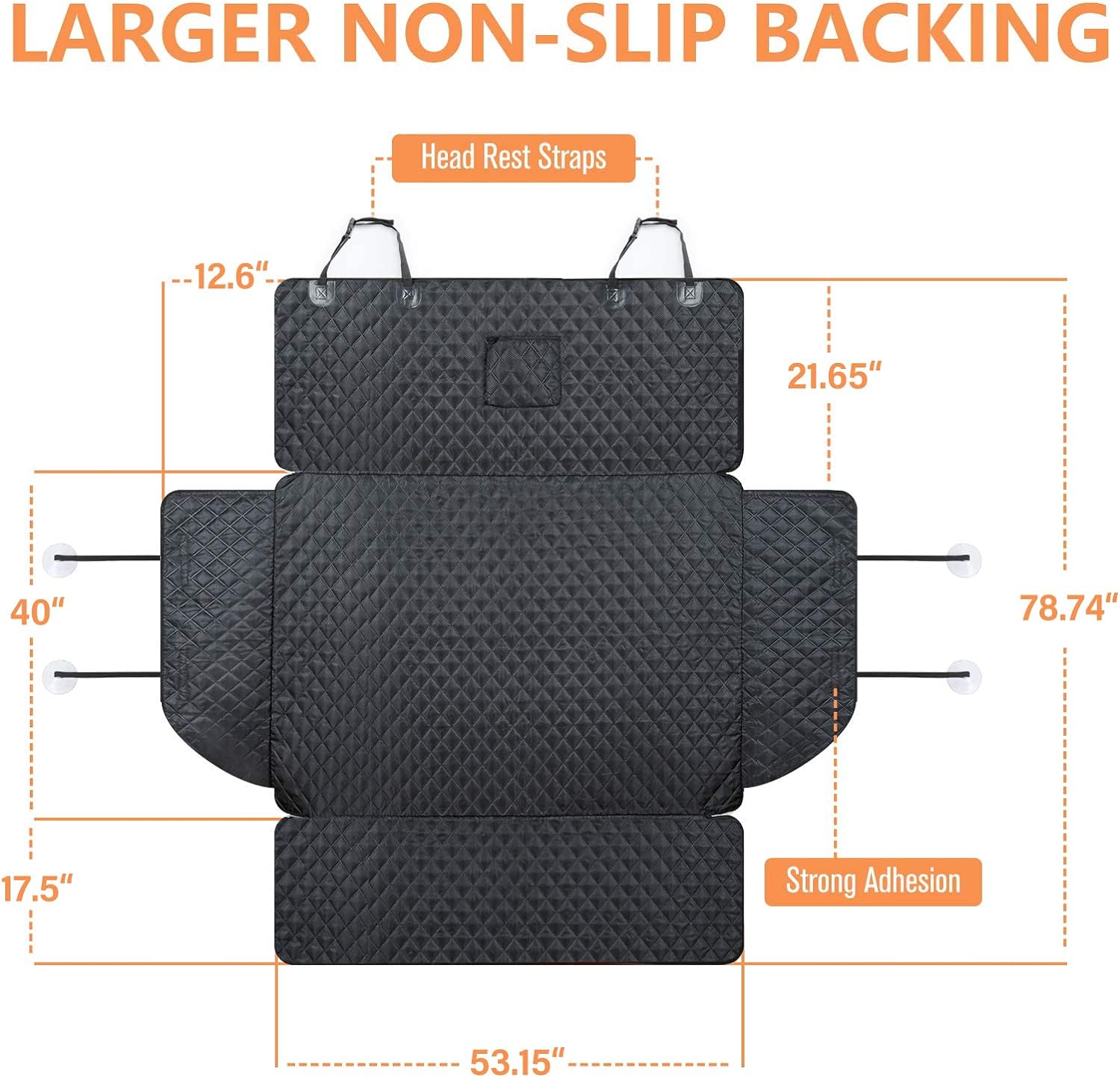PETICON SUV Cargo Liner for Dogs, Trunk Cover with Bumper Flap Protector