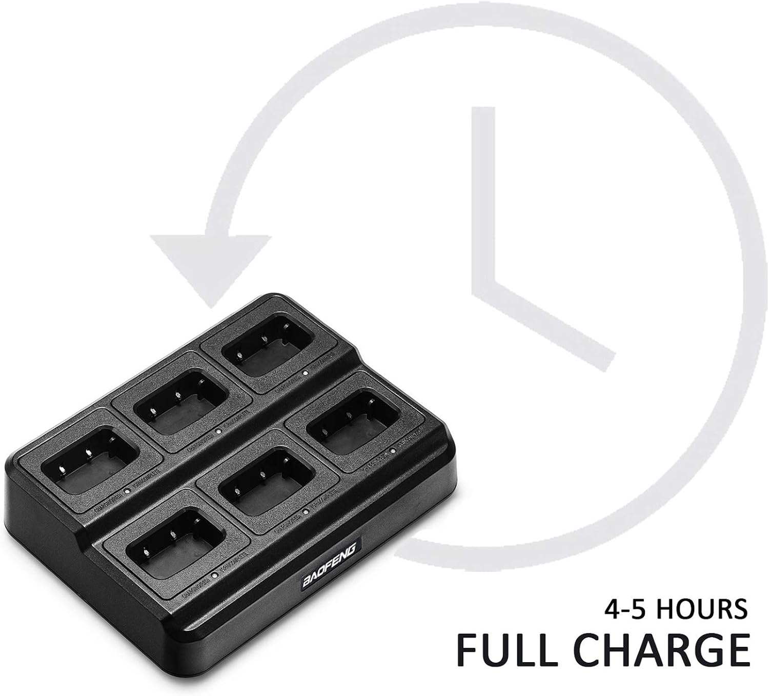 [6Packs] BAOFENG BF-888S Walkie Talkies for Adults, 1500mAh Battery, 16CH | With 6 Earpieces, Six-Way Charger Station, Programming Cable, for Teams