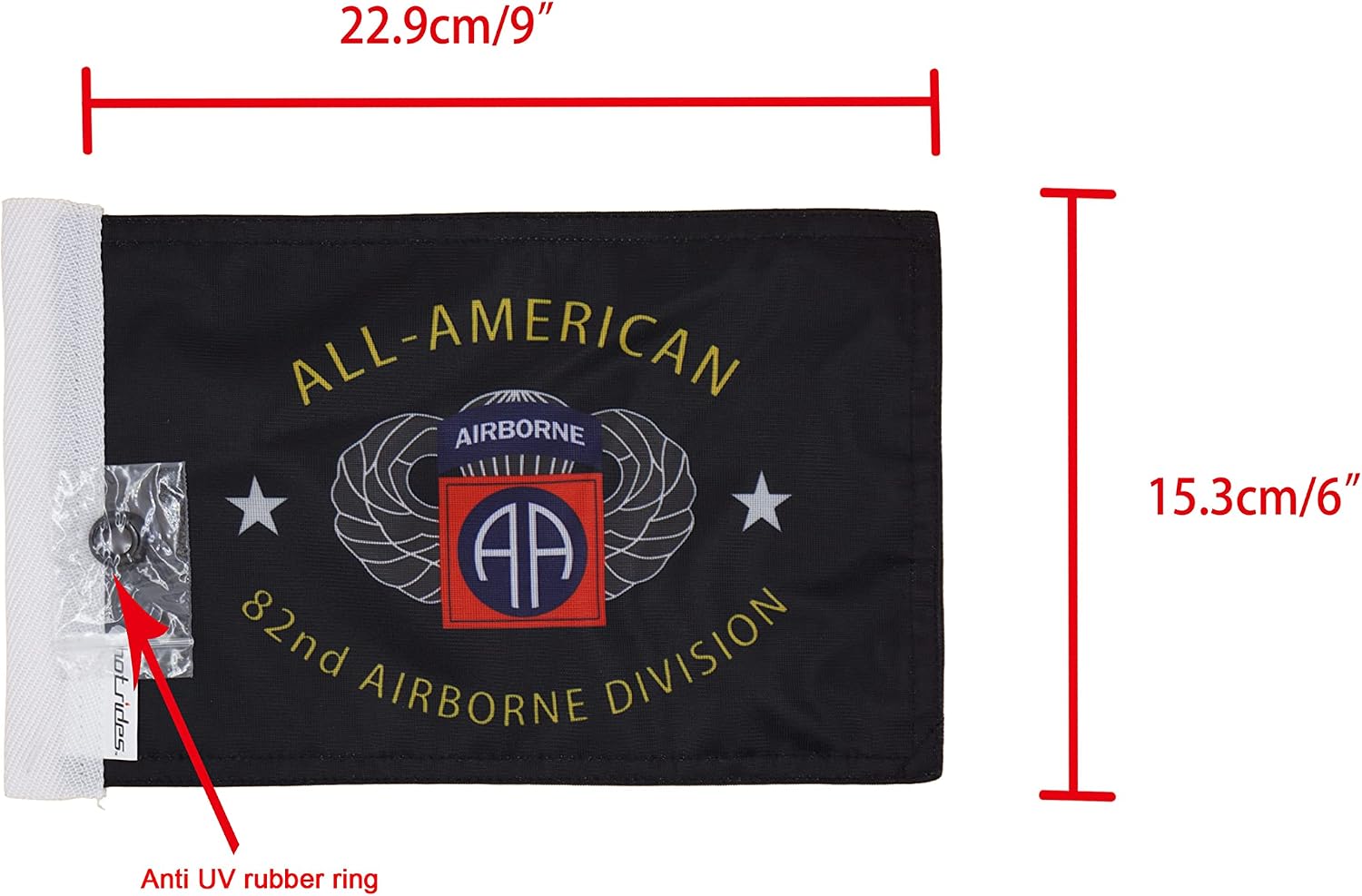 Motorcycle Flag 6 x 9 Or 10 x 15 Inch (6"X9", USA)