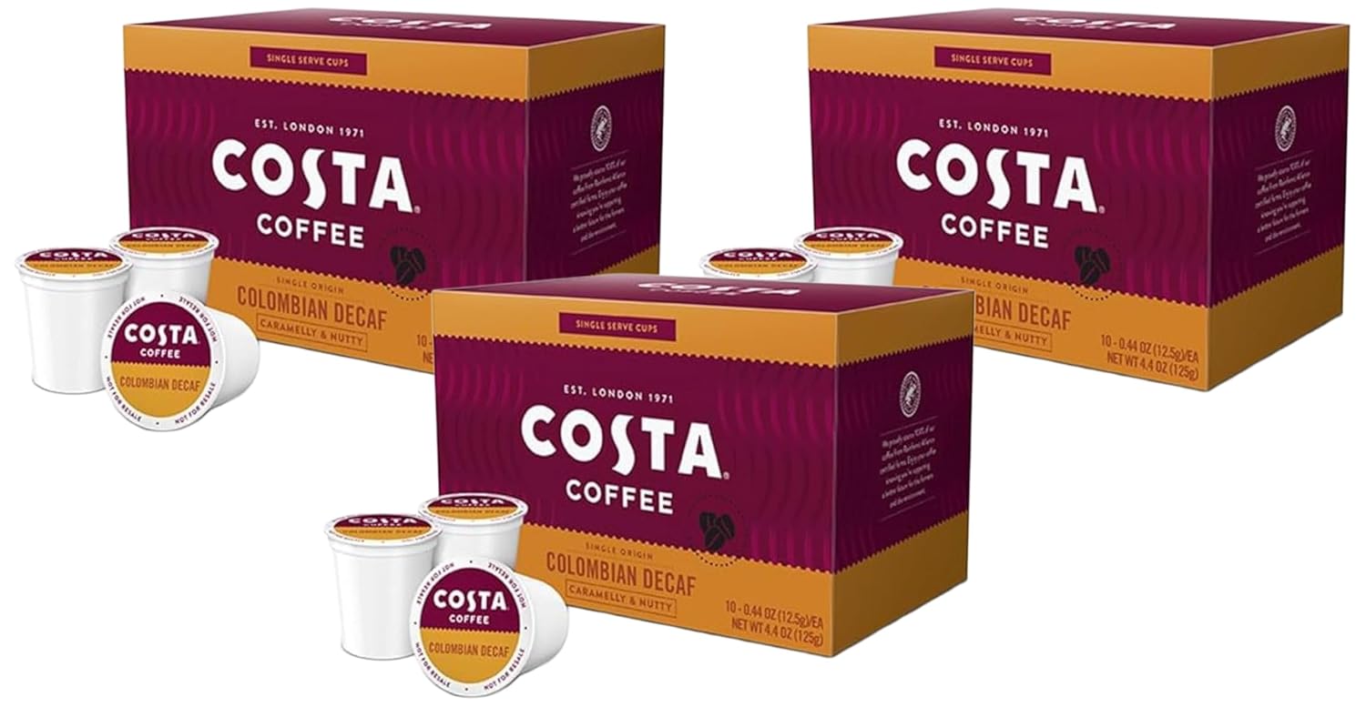 Costa Coffee Pods Medium Roast, Signature Blend, 10 Count