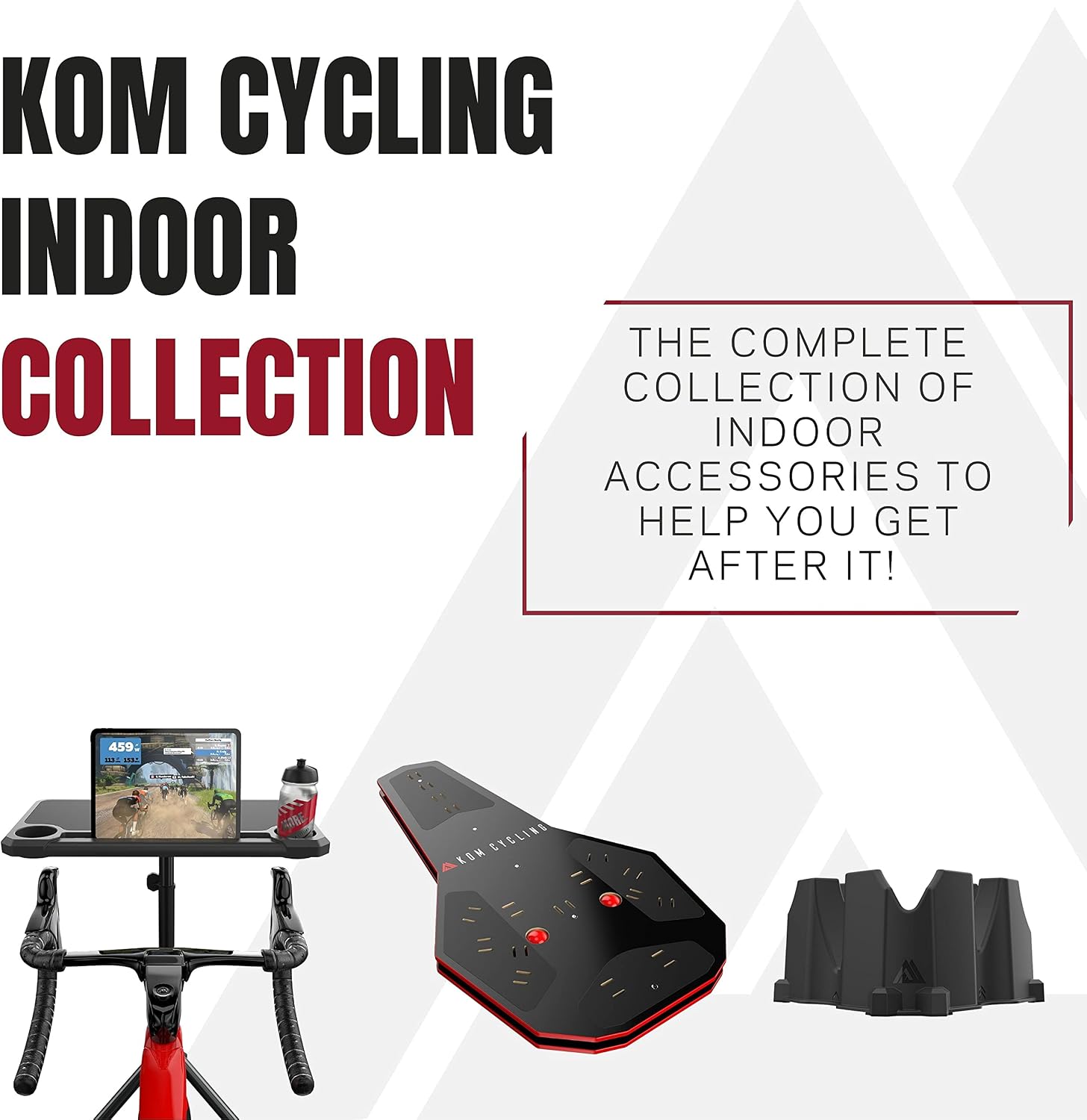 KOM Cycling Indoor Trainer Tire 700 x 25c - Road Bike Tire With Quiet Long Lasting Proprietary Rubber Compound - Perfect for Saris, Kinetic Kurt