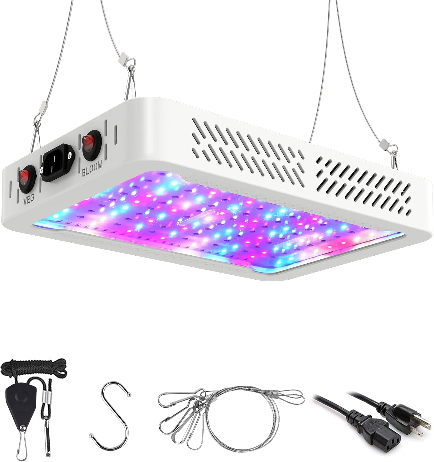 Beelux 1000w LED Grow Light for Indoor Plants Full Spectrum